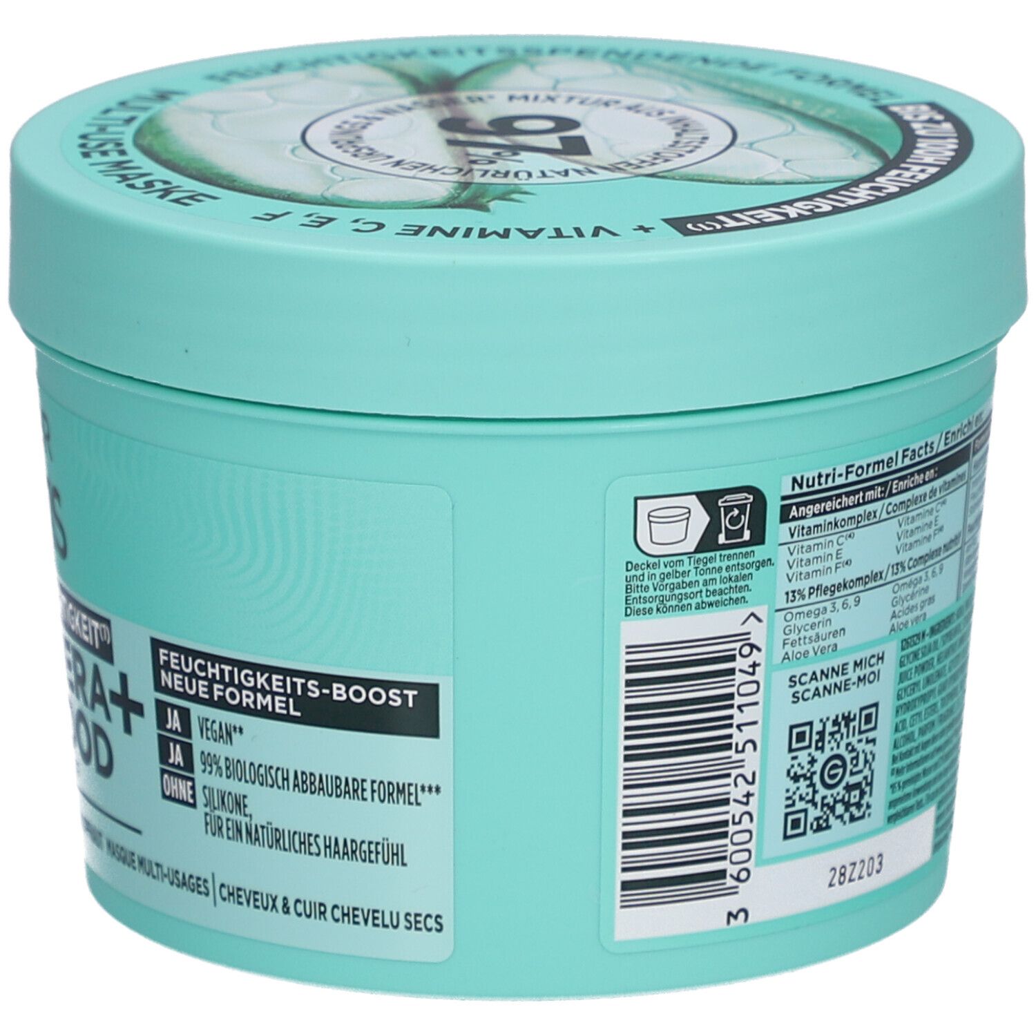 GARNIER FRUCTIS Hair Food 3-in-1-Haarmaske mit Aloe Vera