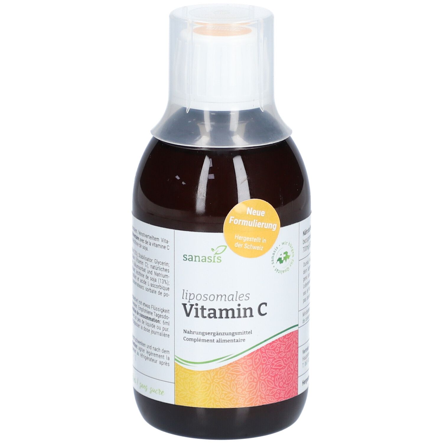 Sanasis liposomal Vitamin C complément liquide sans sucre