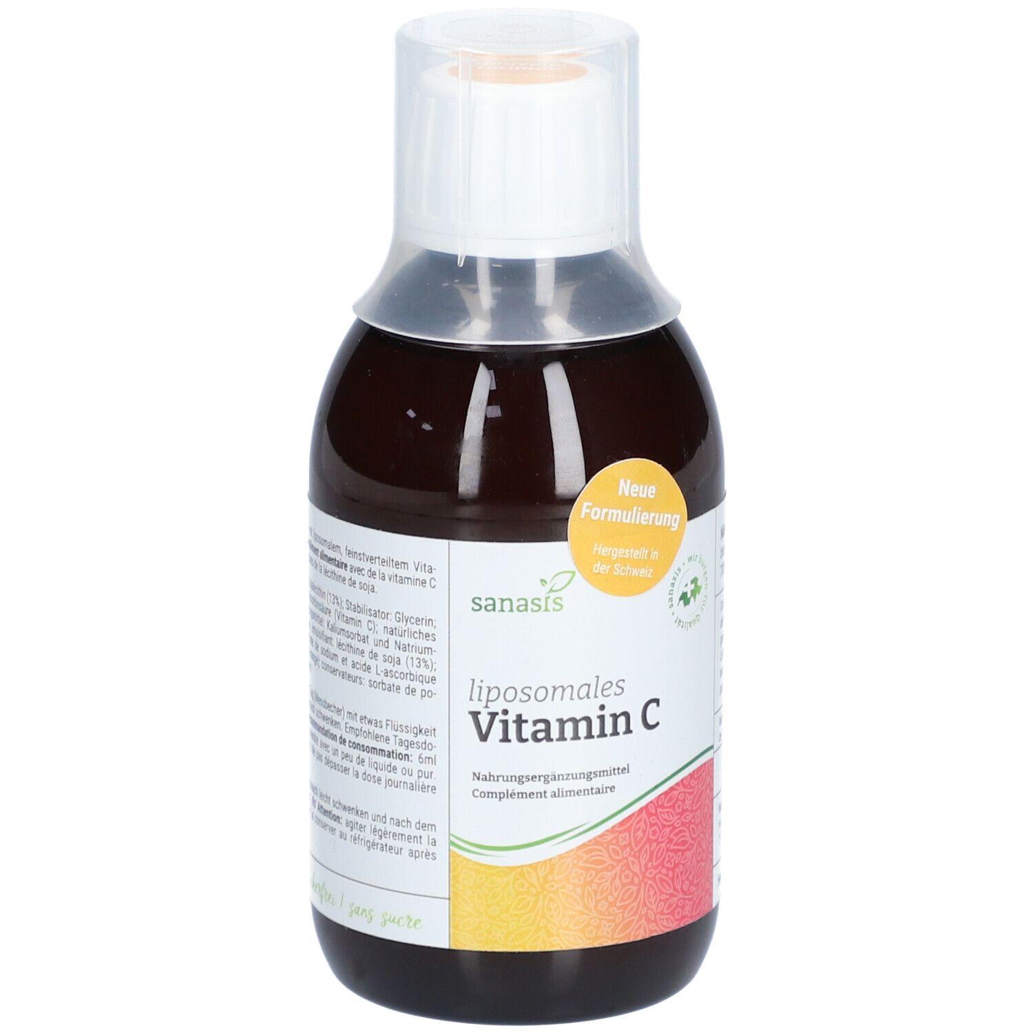 Sanasis liposomal Vitamin C complément liquide sans sucre