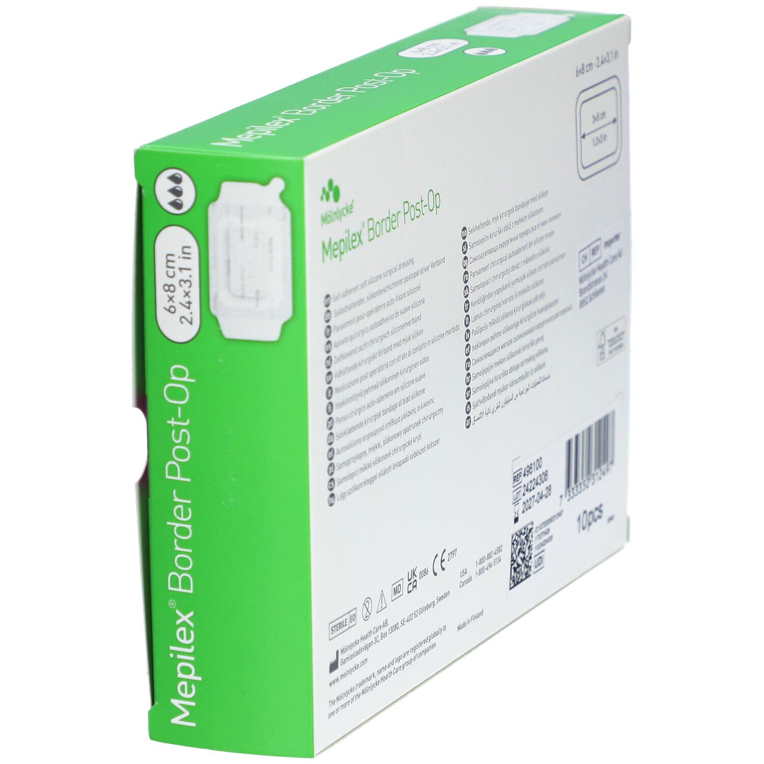 MEPILEX Border Post OP 6x8cm (neu) 10 Stk