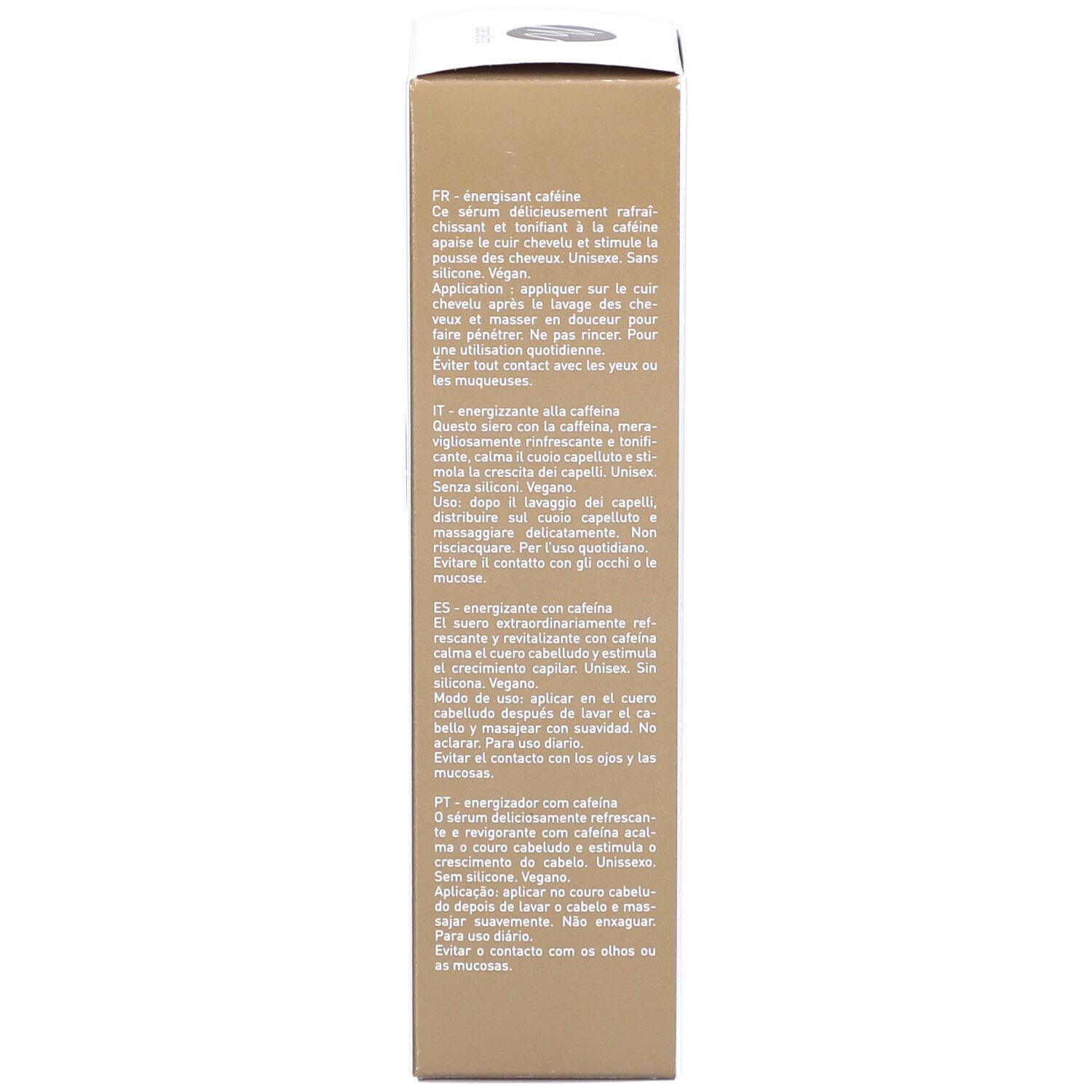 Schachtel-Rückseite mit Text in mehreren Sprachen. Aufschrift: Marlies Möller. FSC-Logo.