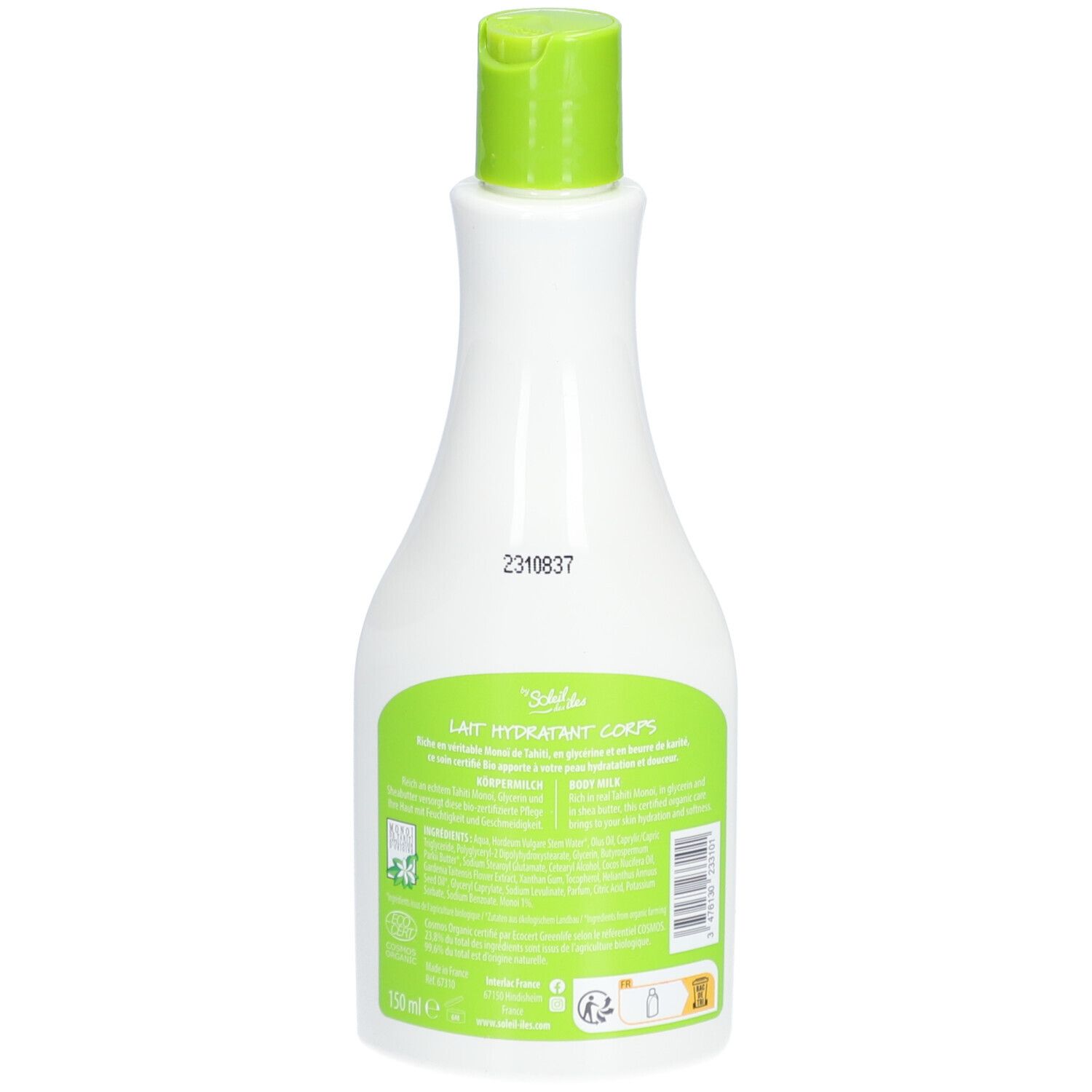 SOLEIL DES ÎLES Feuchtigkeitsspendende Körpermilch mit Karitébutter und Monoï