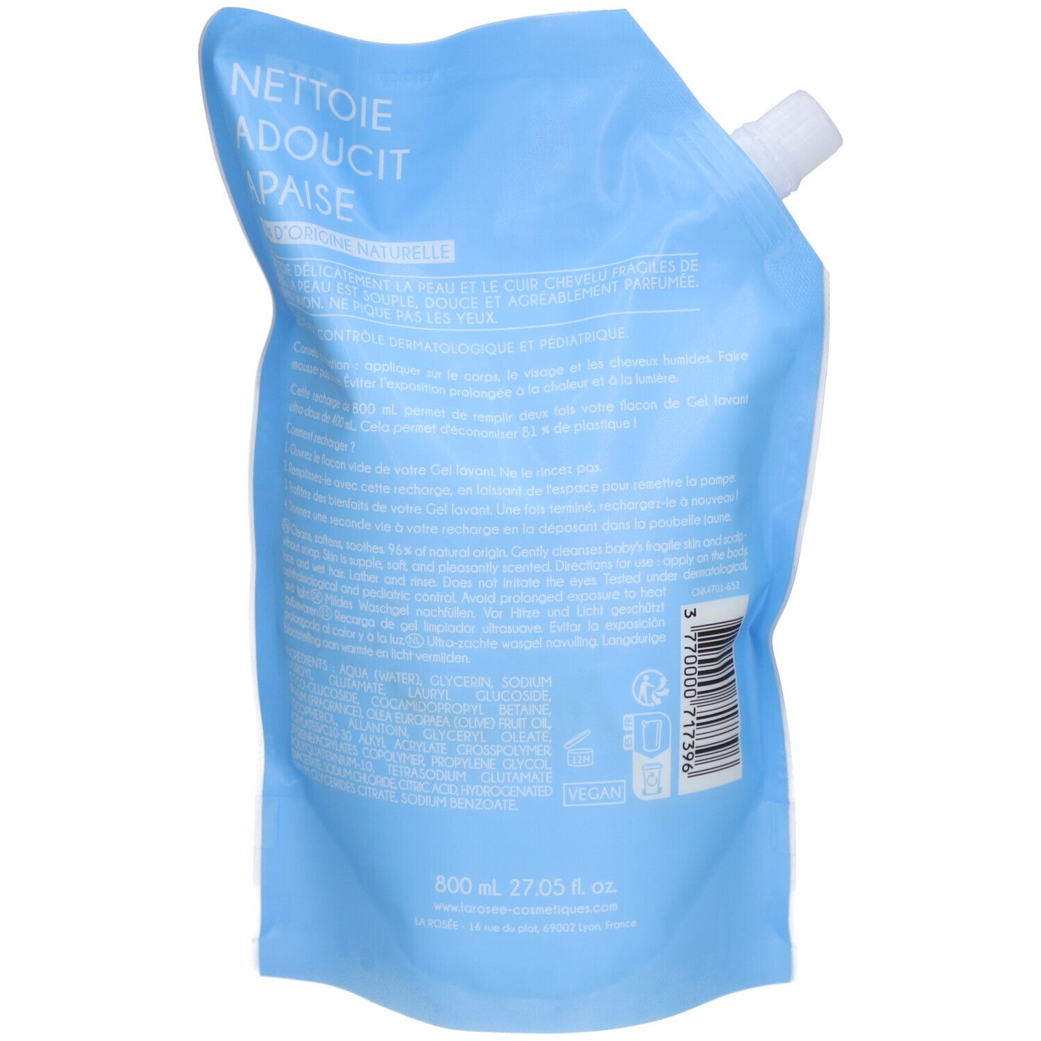 LA ROSÉE Recharge Ultra-mildes Baby-Waschgel