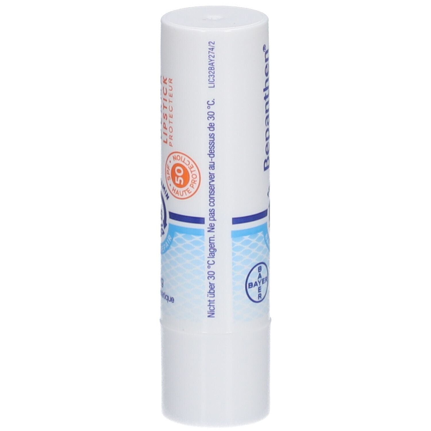 Bepanthen® Derma Lipstick mit LSF 50 für trockene Lippen