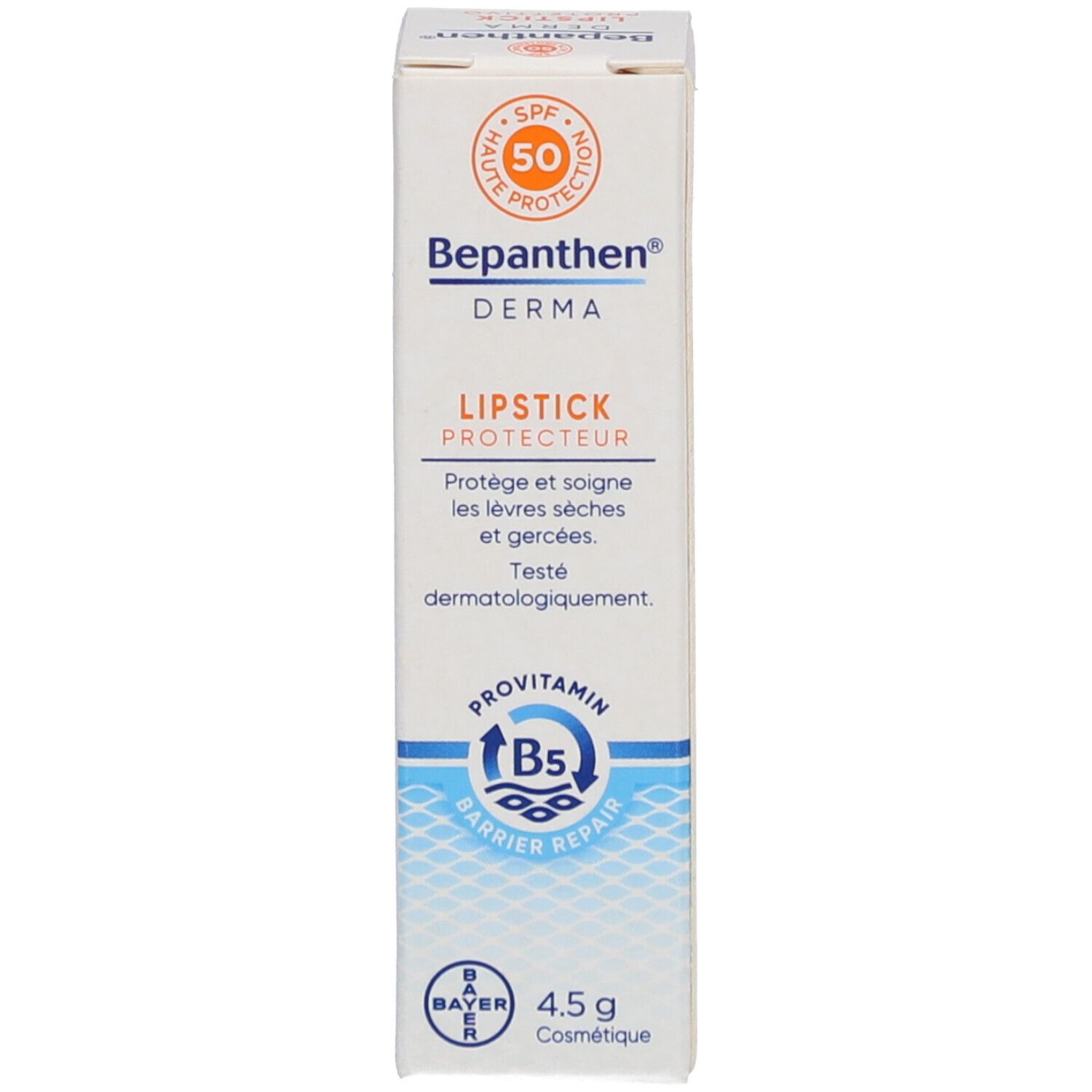 Bepanthen® Derma Lipstick mit LSF 50 für trockene Lippen