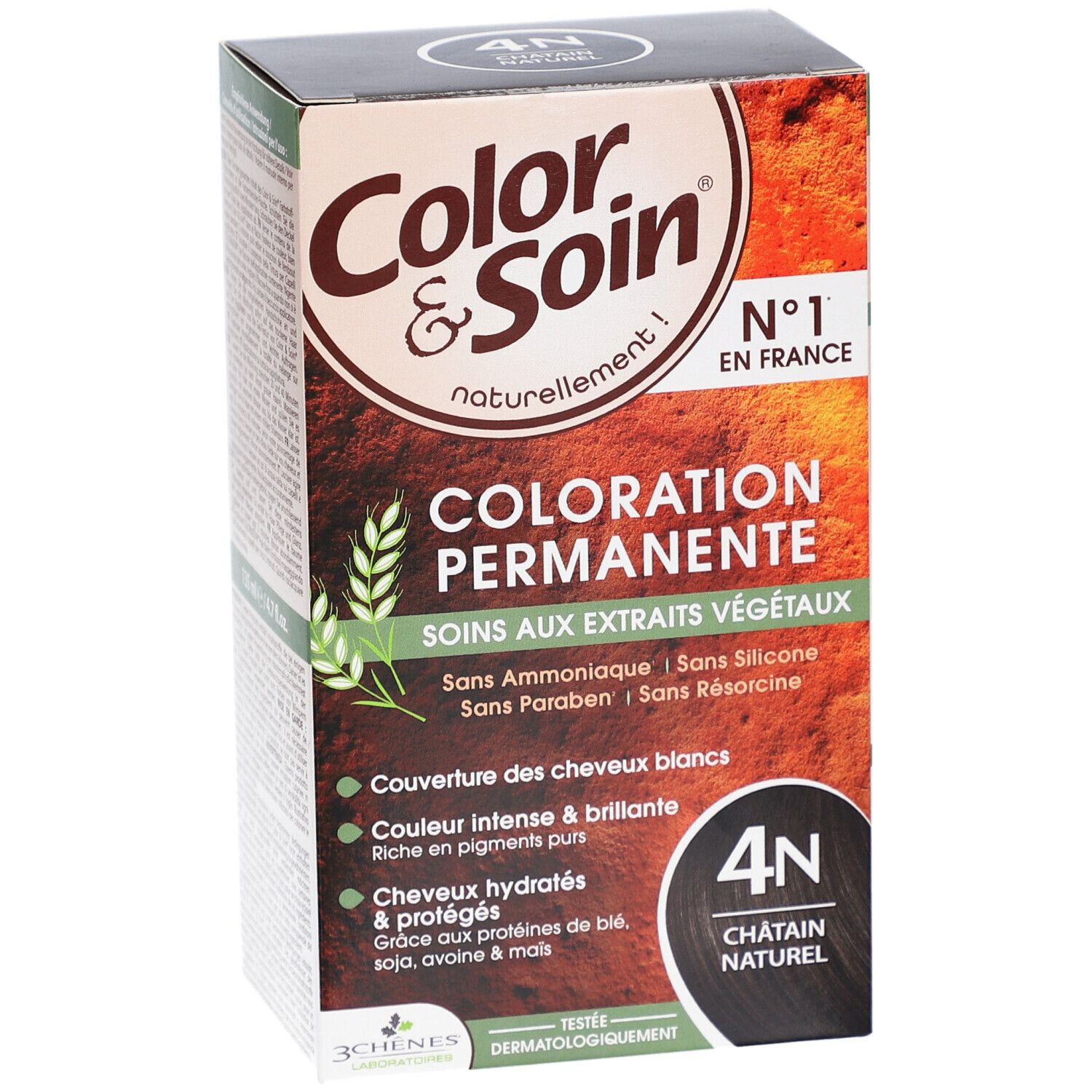 Color & Soin® Dauerhafte Haarfarbe 4N Naturbraun