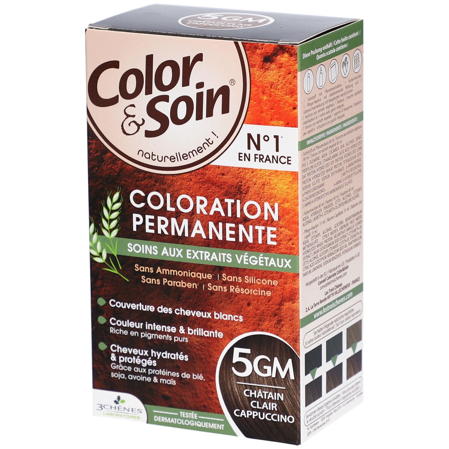 Color & Soin® Coloration permanente 5GM Châtain Clair Cappuccino