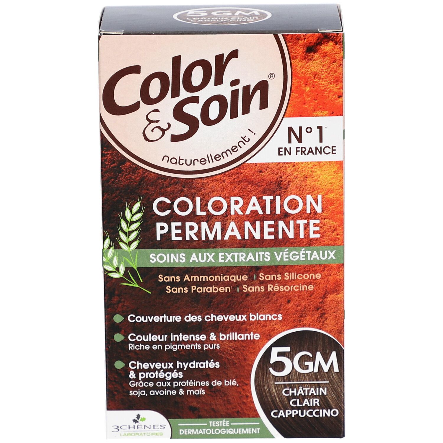 Color & Soin® Coloration permanente 5GM Châtain Clair Cappuccino