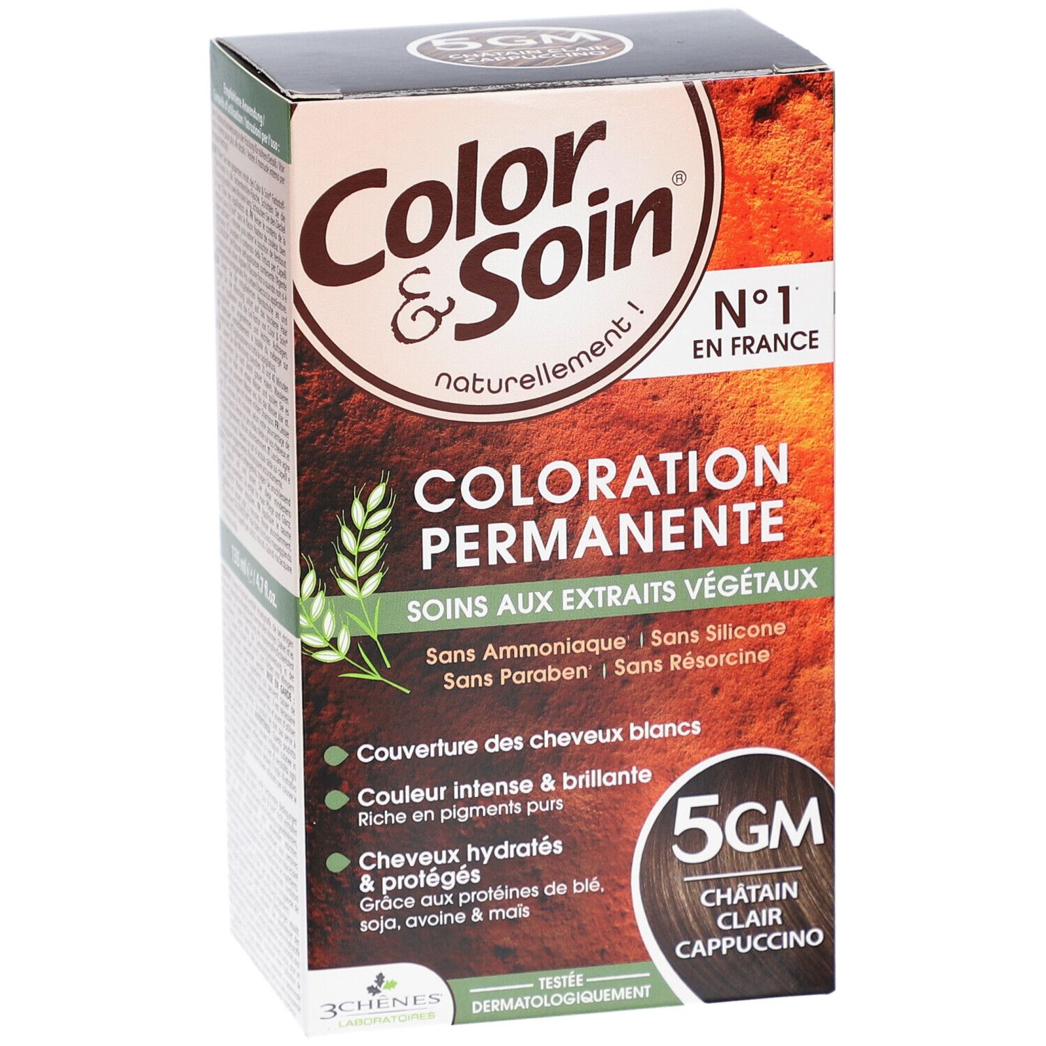 Color & Soin® Coloration permanente 5GM Châtain Clair Cappuccino