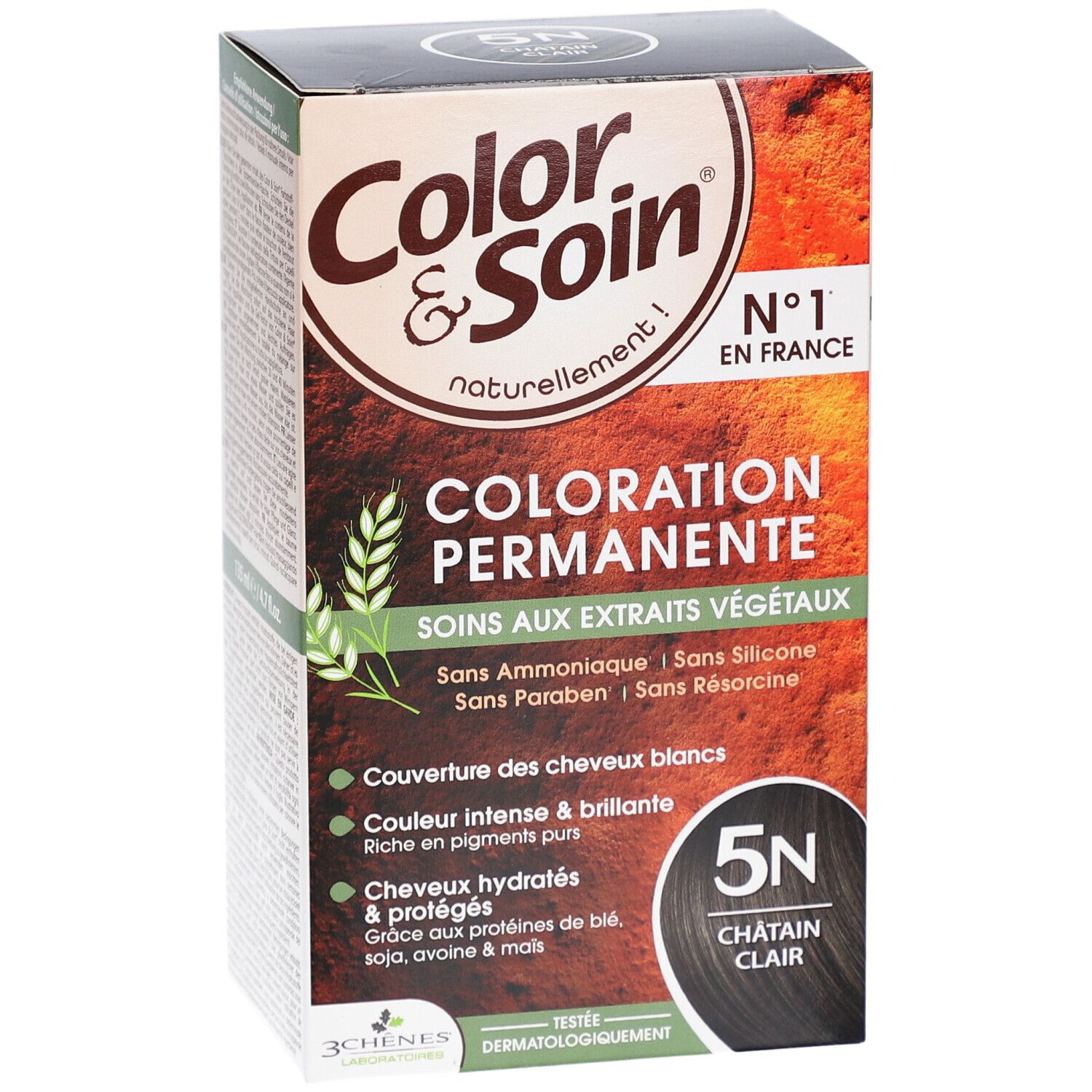 Color & Soin® Coloration permanente 5N Châtain Clair
