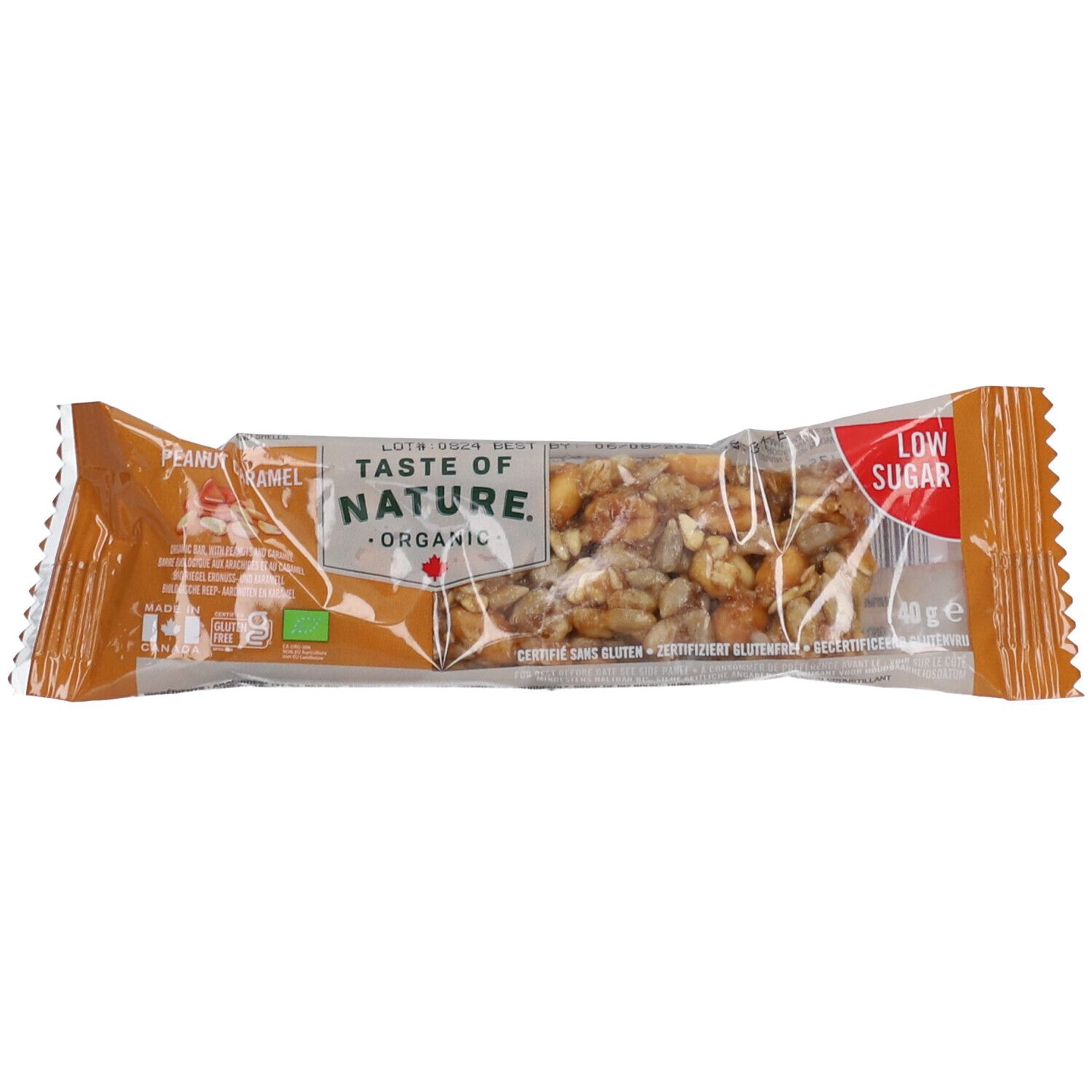 Taste of Nature Bio-Riegel Peanut Caramel