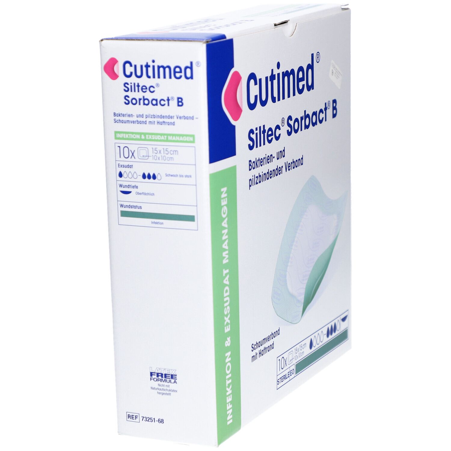 CUTIMED Siltec Sorbact 15 x 15 cm