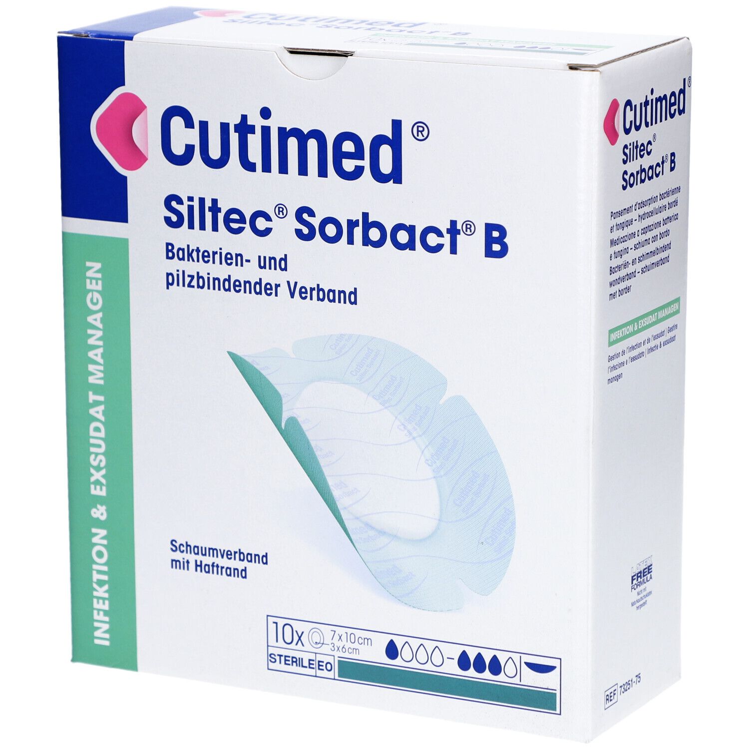 CUTIMED Siltec Sorbact 7 x 10 cm