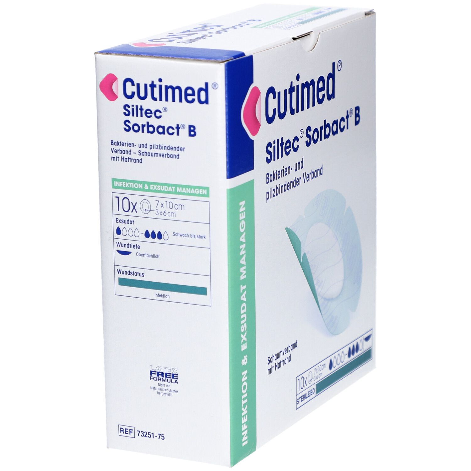 CUTIMED Siltec Sorbact 7 x 10 cm