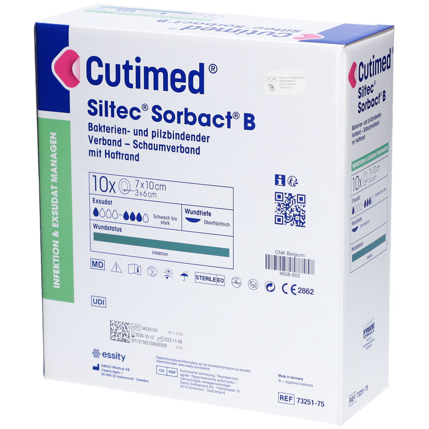 CUTIMED Siltec Sorbact 7 x 10 cm