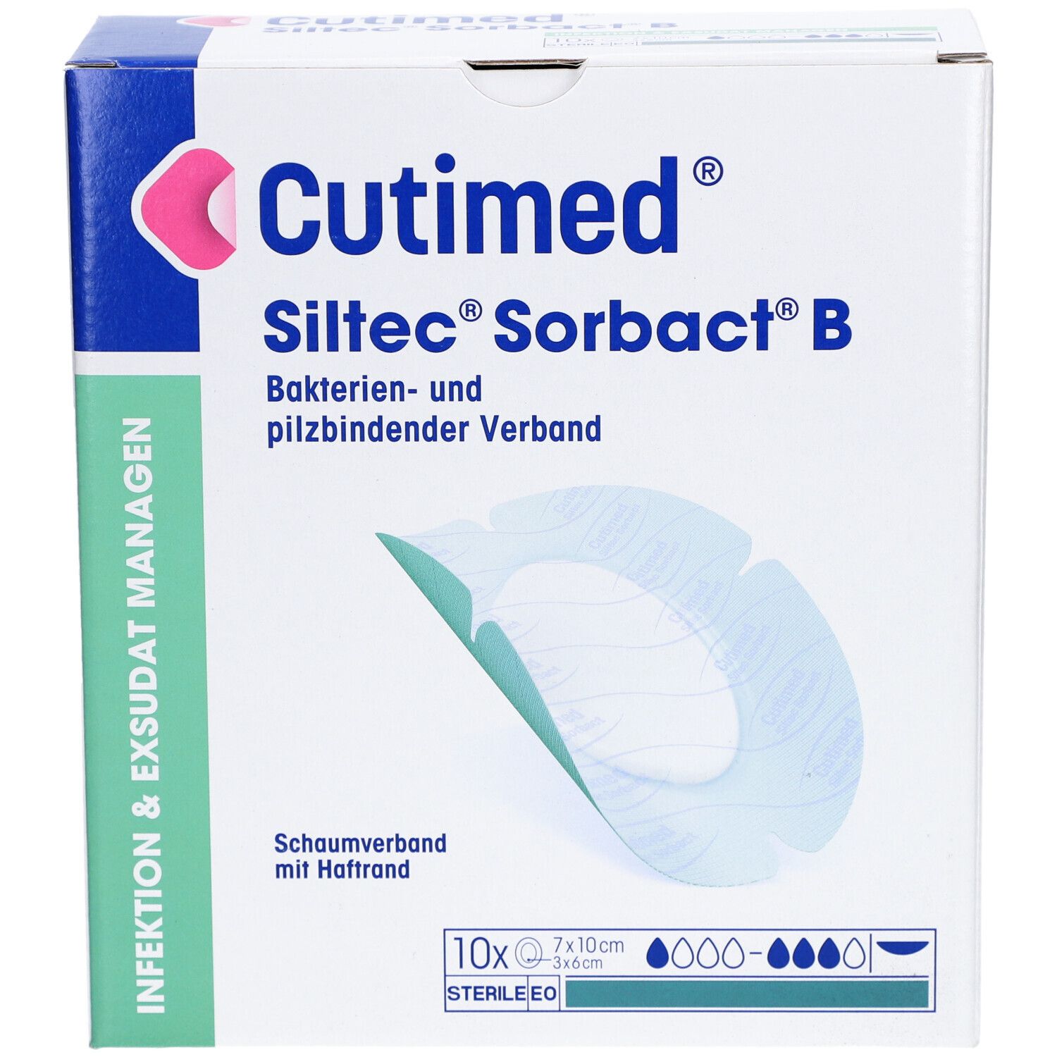 CUTIMED Siltec Sorbact 7 x 10 cm