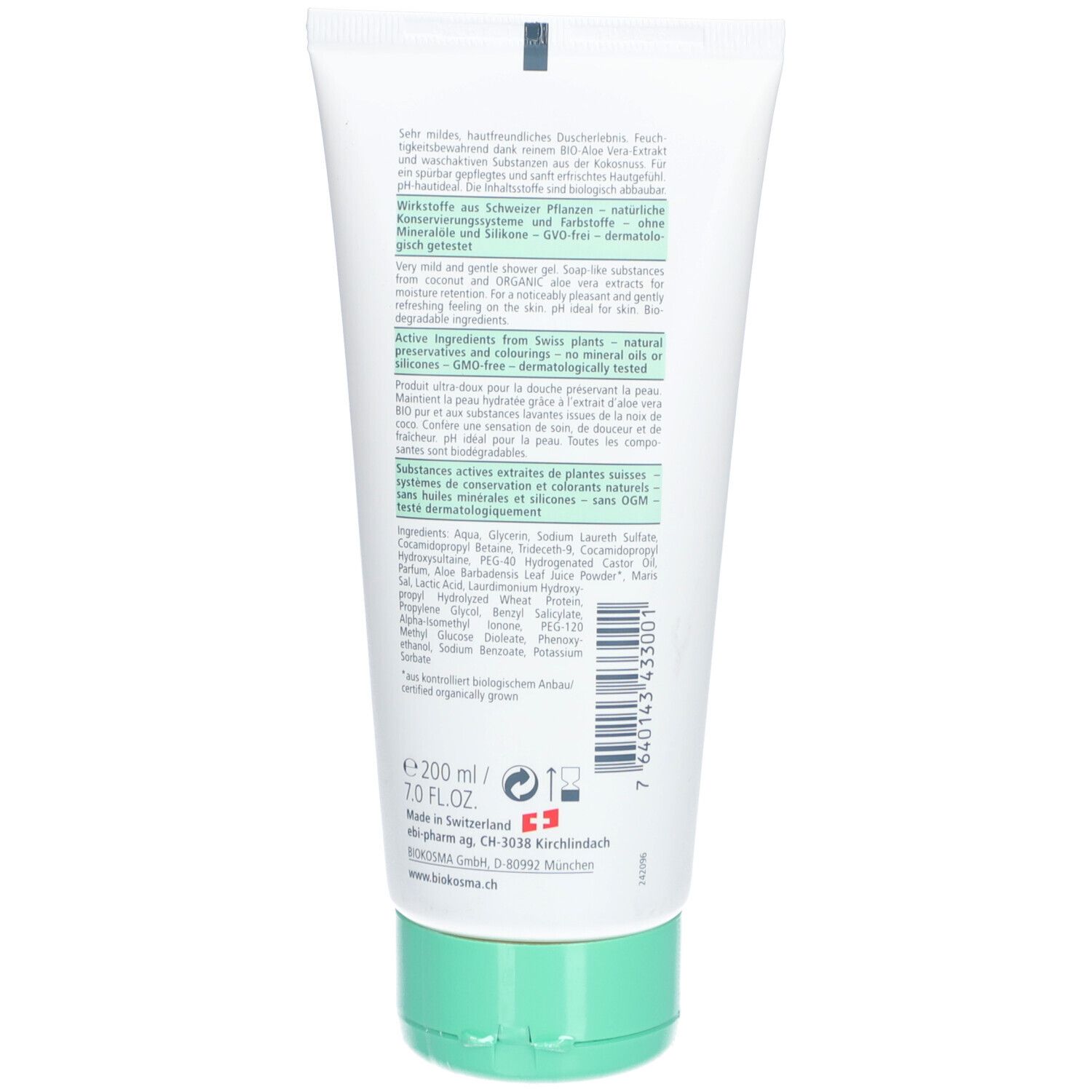 BIOKOSMA Körperpflege Gel Douche Aloe Vera Bio