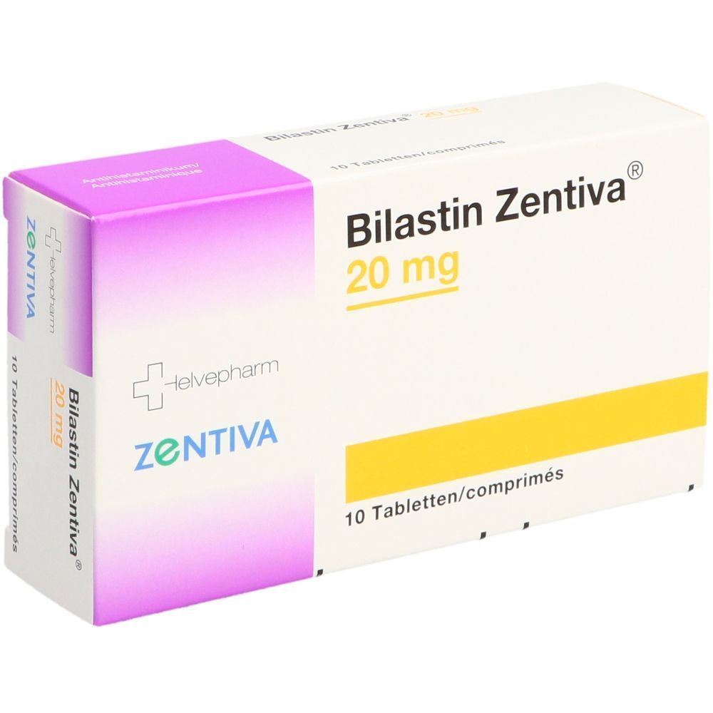 BILASTIN Zentiva Tabl 20 mg 10 Stk