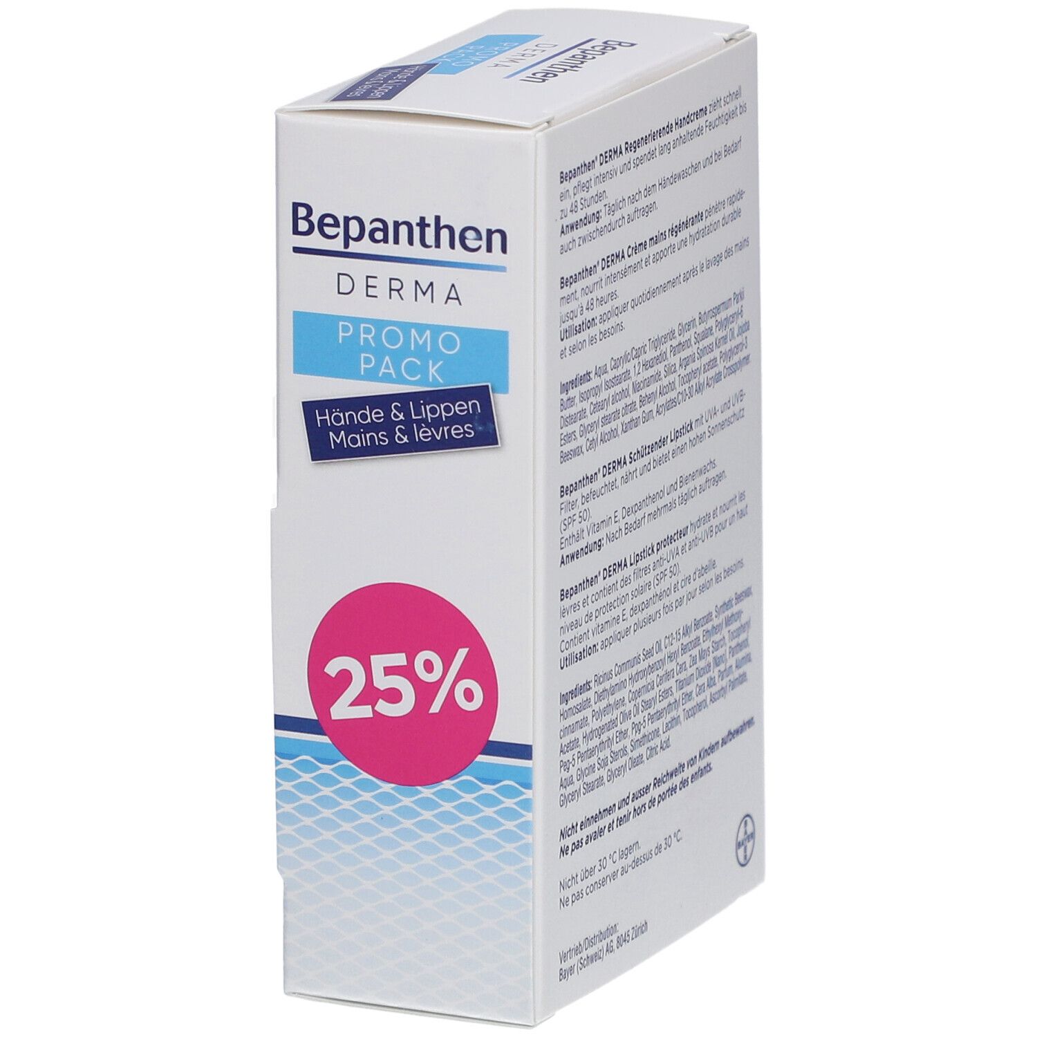 Bepanthen® Derma Duo Pack Handcreme & Lipstick mit LSF 50