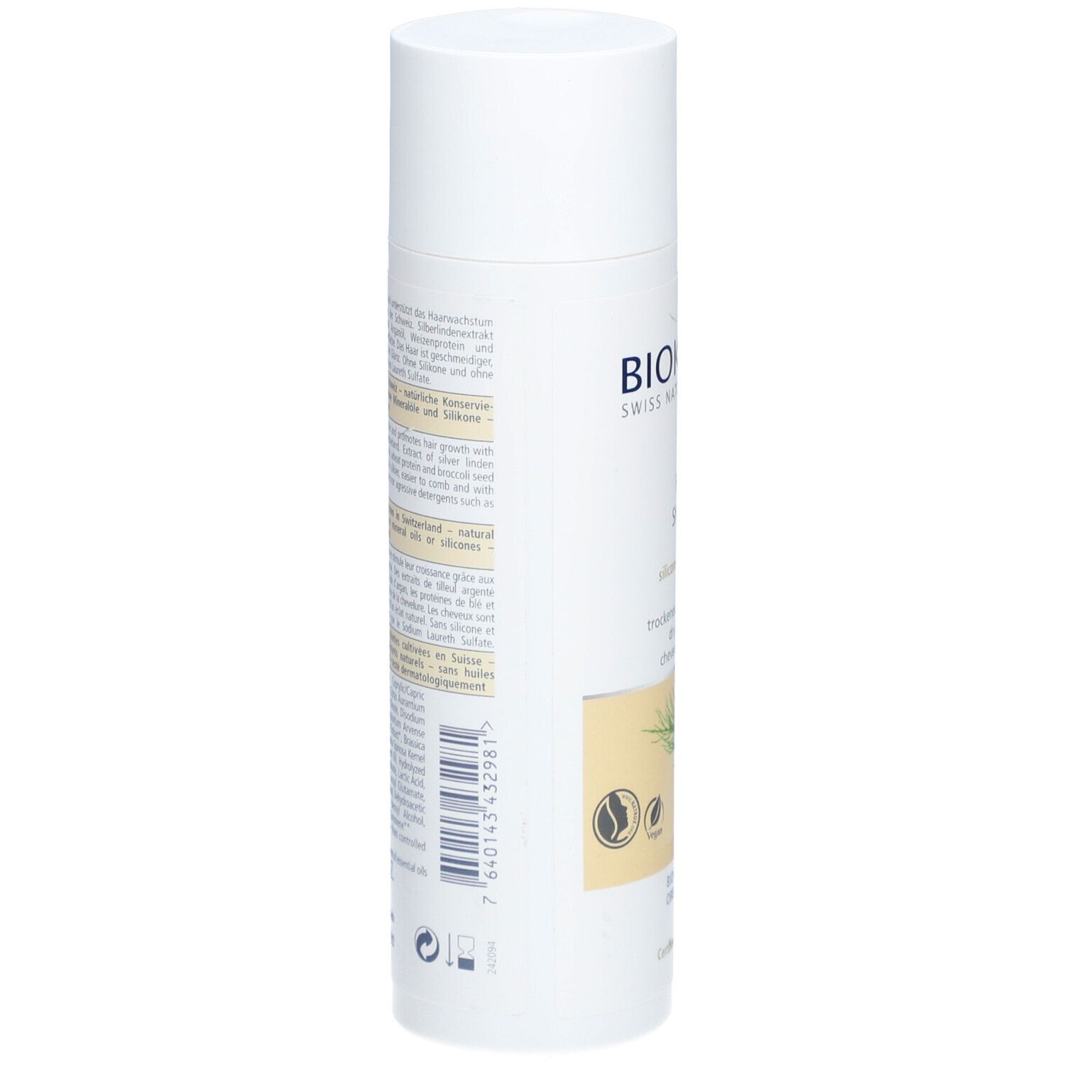 BIOKOSMA Shampooing Réparateur Prêle