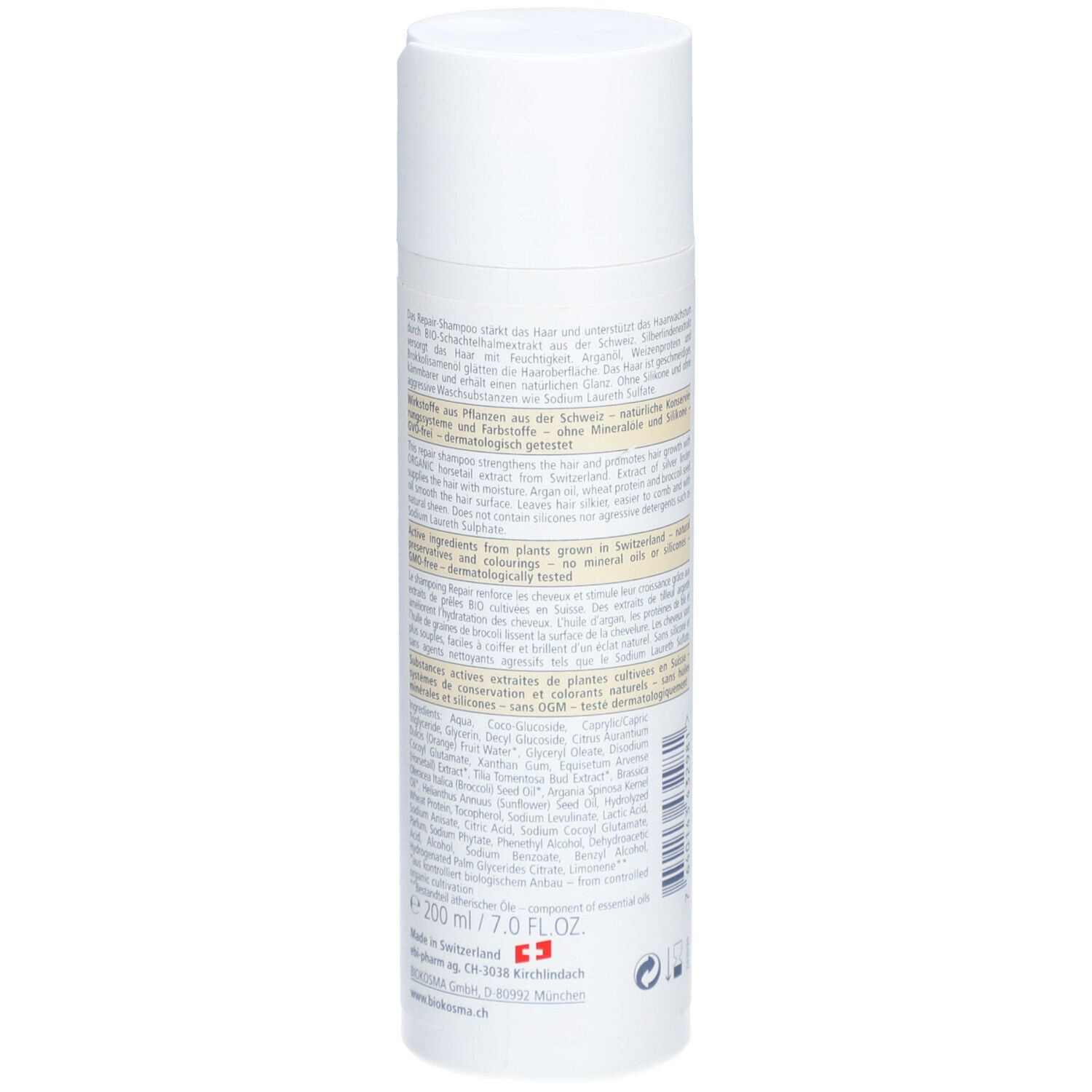 BIOKOSMA Shampooing Réparateur Prêle