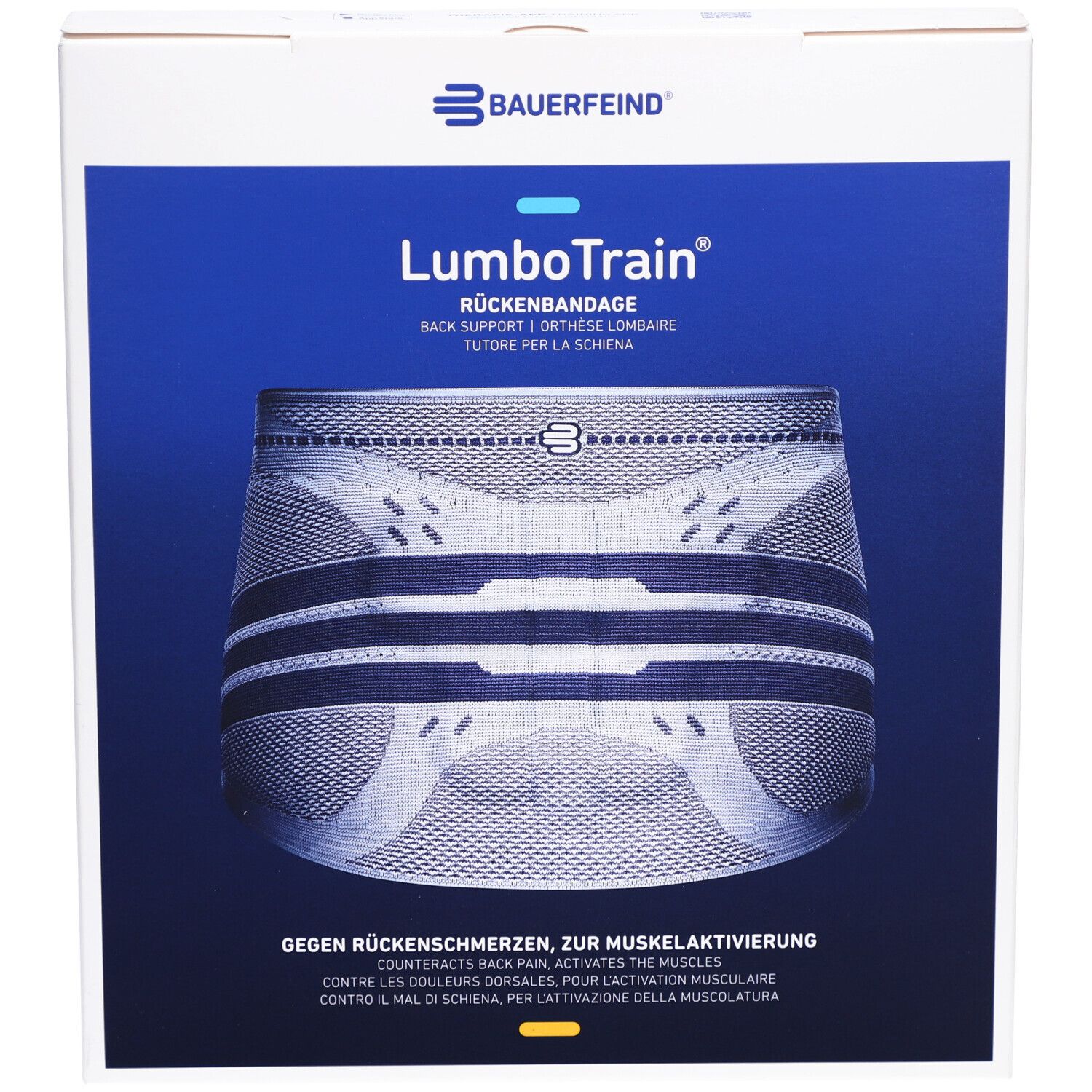 BAUERFEIND® LumboTrain® Bandage pour le dos Straight taille 3 Titan
