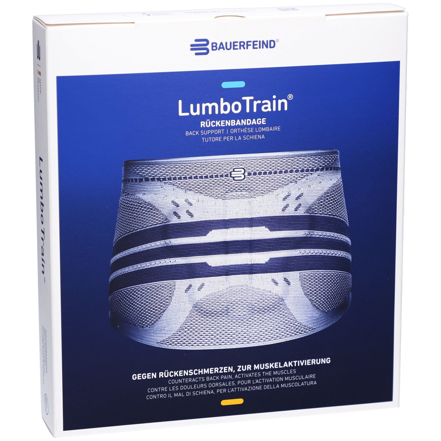 BAUERFEIND® LumboTrain® Bandage pour le dos Straight taille 3 Titan