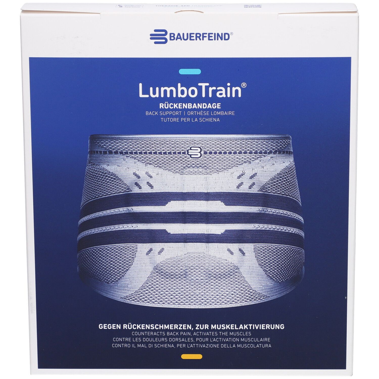 BAUERFEIND® LumboTrain® Rückenbandage Waisted Größe 2 Titan