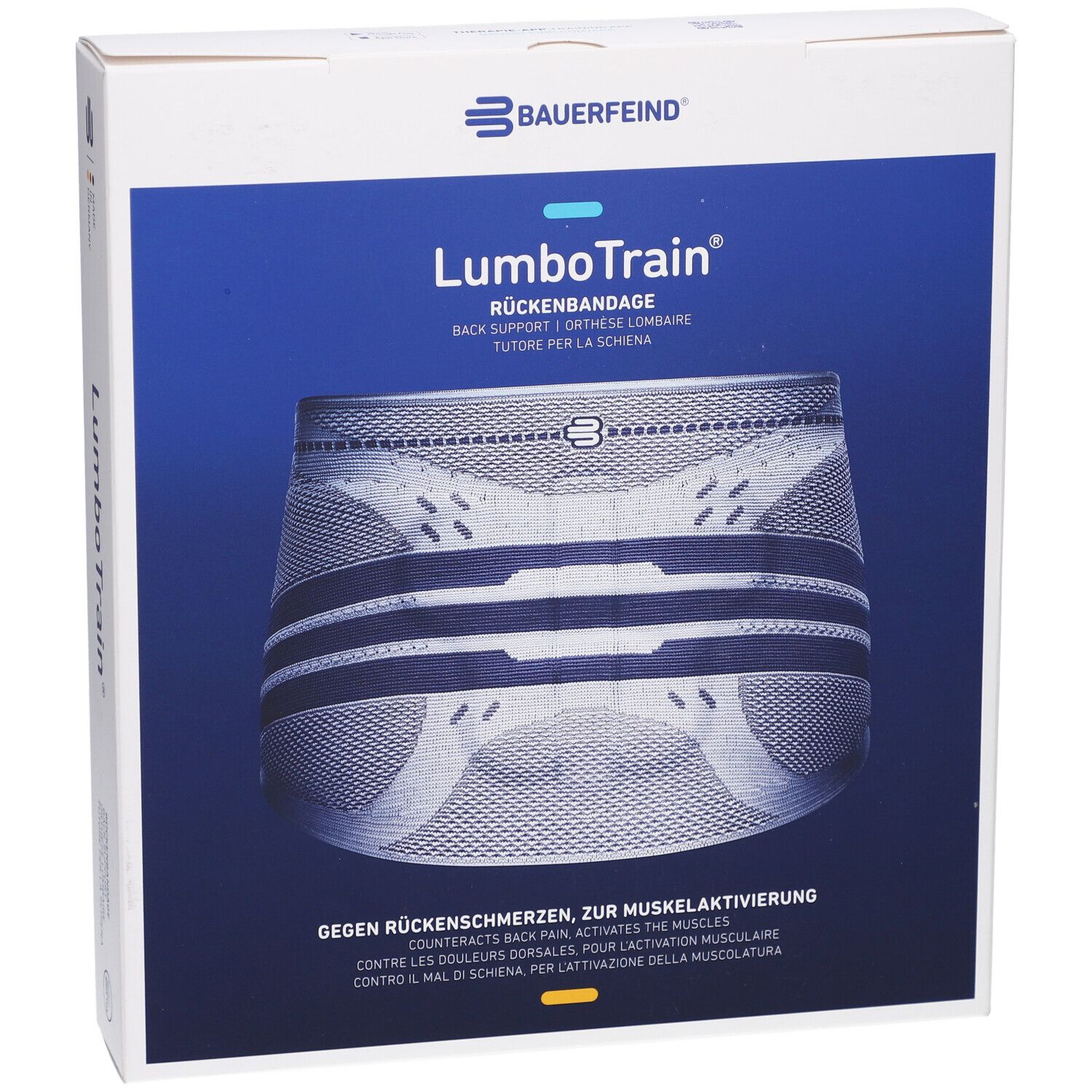 BAUERFEIND® LumboTrain® Rückenbandage Waisted Größe 2 Titan