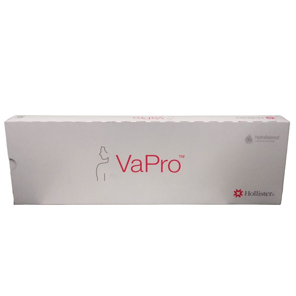 VaPro von Hollister: Verpackung mit Produktlogo und schematischer Darstellung einer Frau.