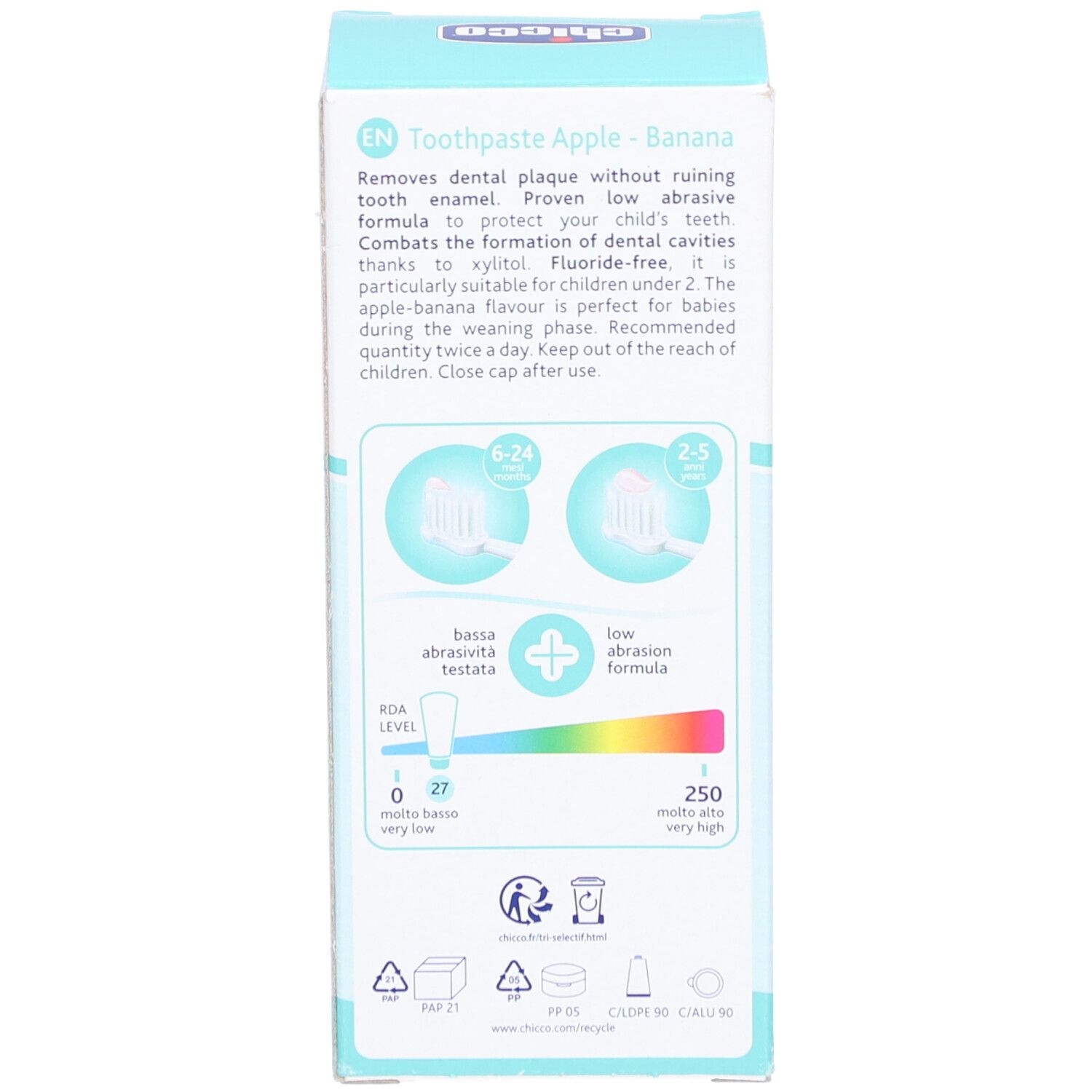 Chicco® Zahnpasta Apfel-Banane