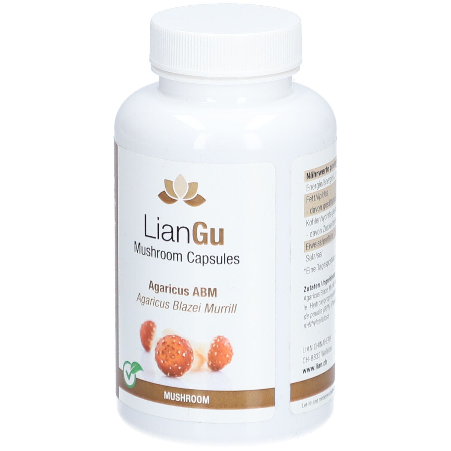 LIANGU Pilzpulverkapseln Agaricus ABM