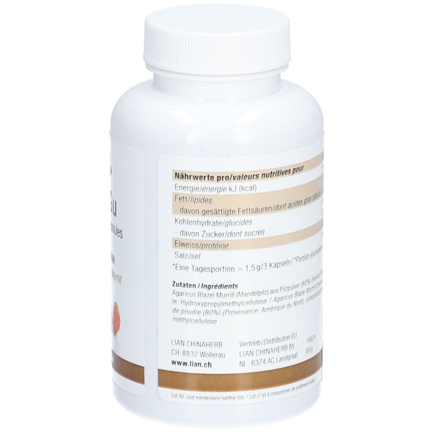 LIANGU Pilzpulverkapseln Agaricus ABM