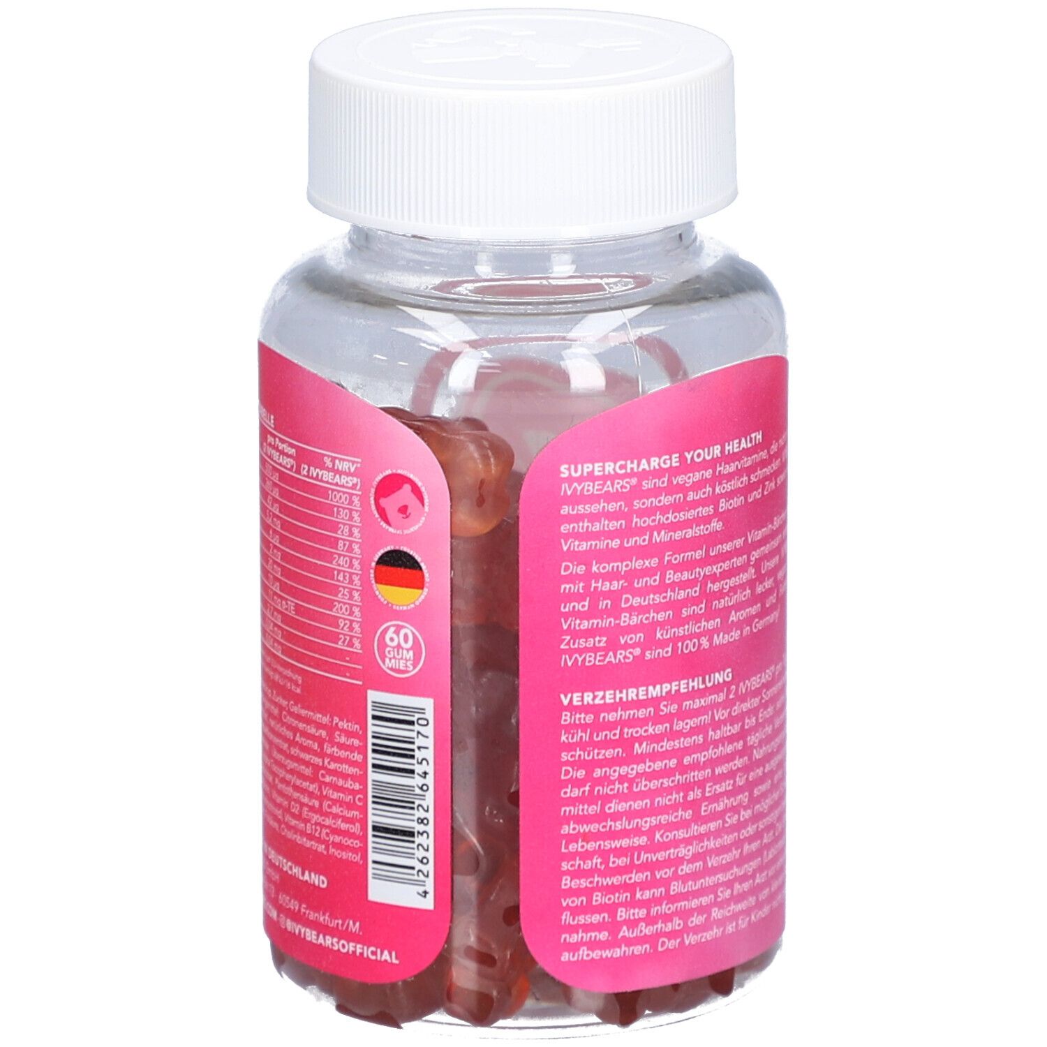IVYBEARS Women's Hair - Biotin, Zink, Vitamin C & D2