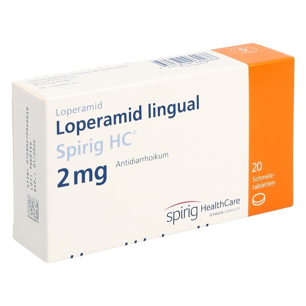 LOPERAMID LINGUAL Spirig HC 2 mg 20 Stk