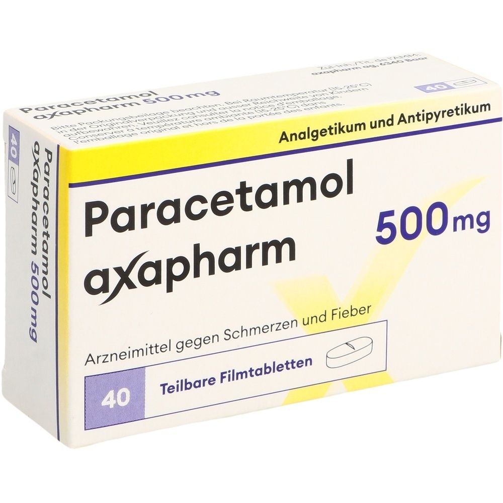 PARACETAMOL axapharm Filmtabl 500 mg 40 Stk