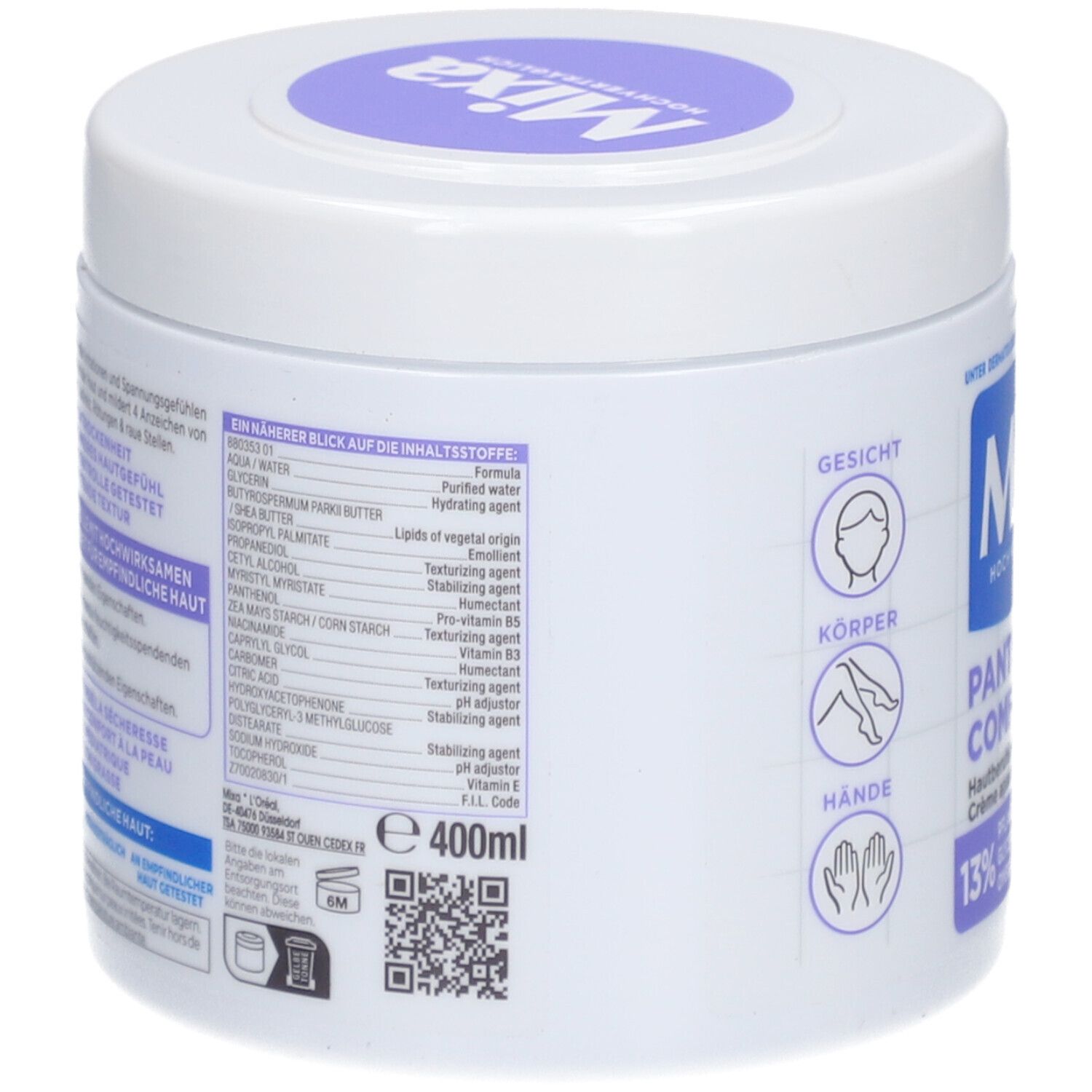 Mixa Panthenol Comfort