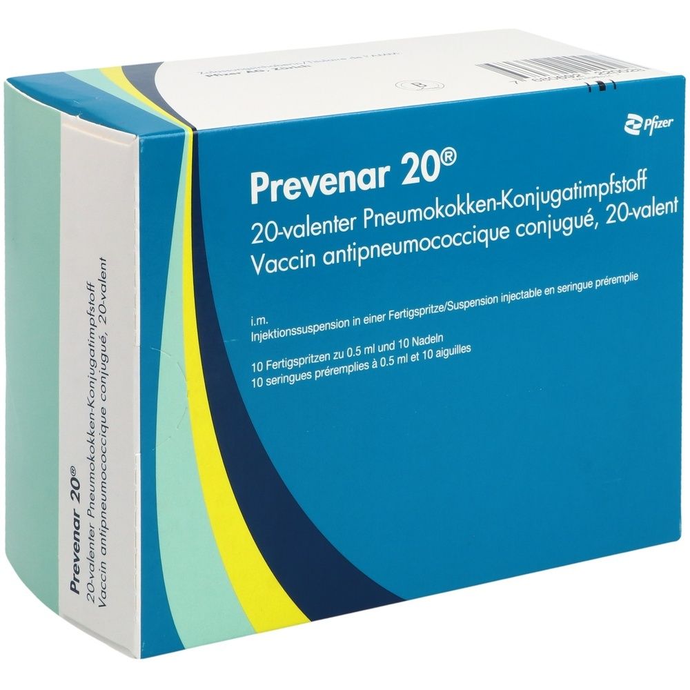 PREVENAR 20 Inj Susp 10 Fertspr 0.5 ml