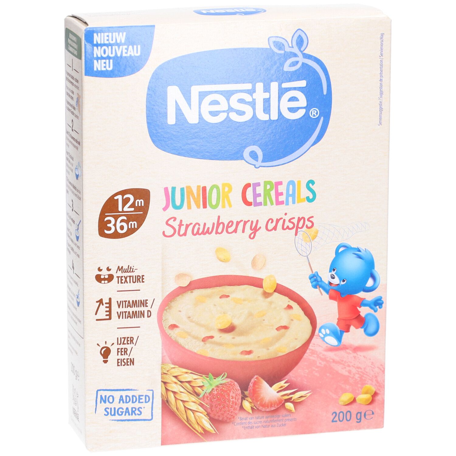NESTLÉ Junior Cereals Crisps Erdbeere - Zwischen 12 und 36 Monaten