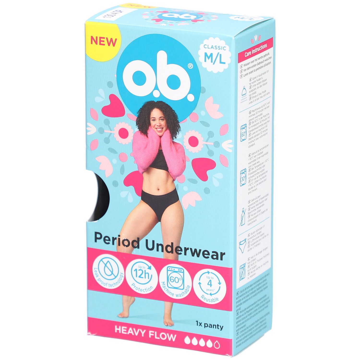 o.b.® Wiederverwendbare Menstruationsunterwäsche M/L