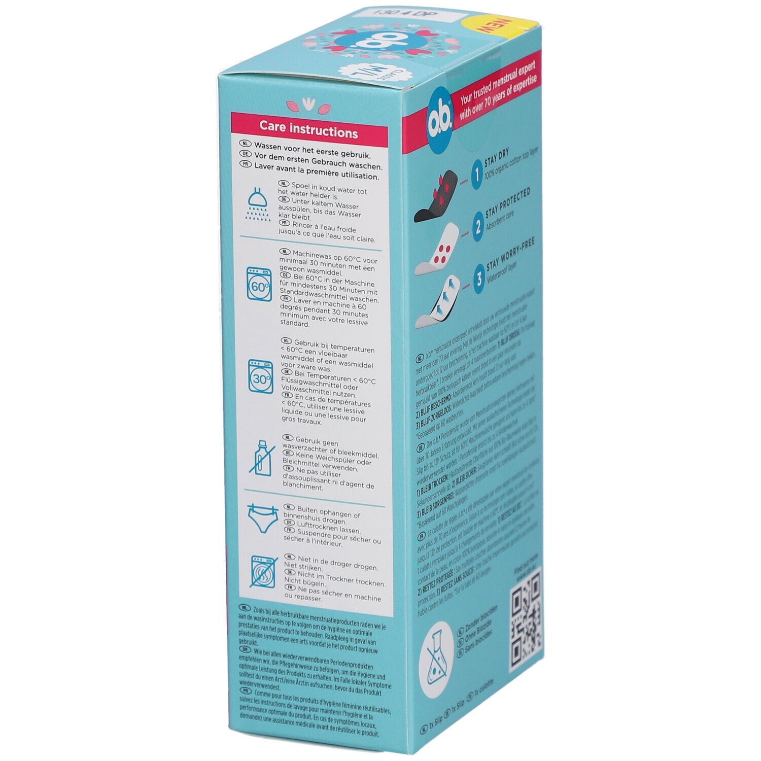 o.b.® Wiederverwendbare Menstruationsunterwäsche M/L