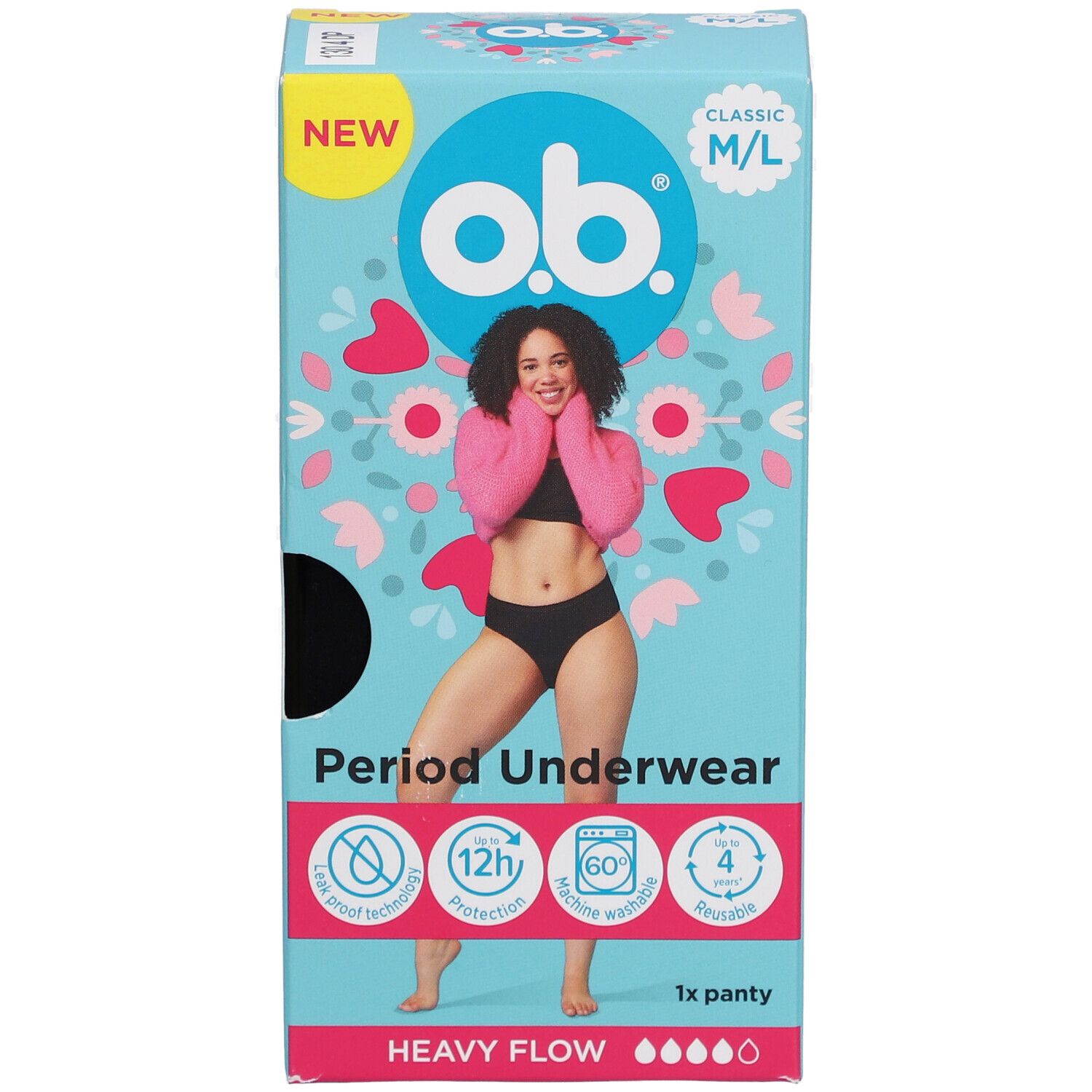 o.b.® Wiederverwendbare Menstruationsunterwäsche M/L