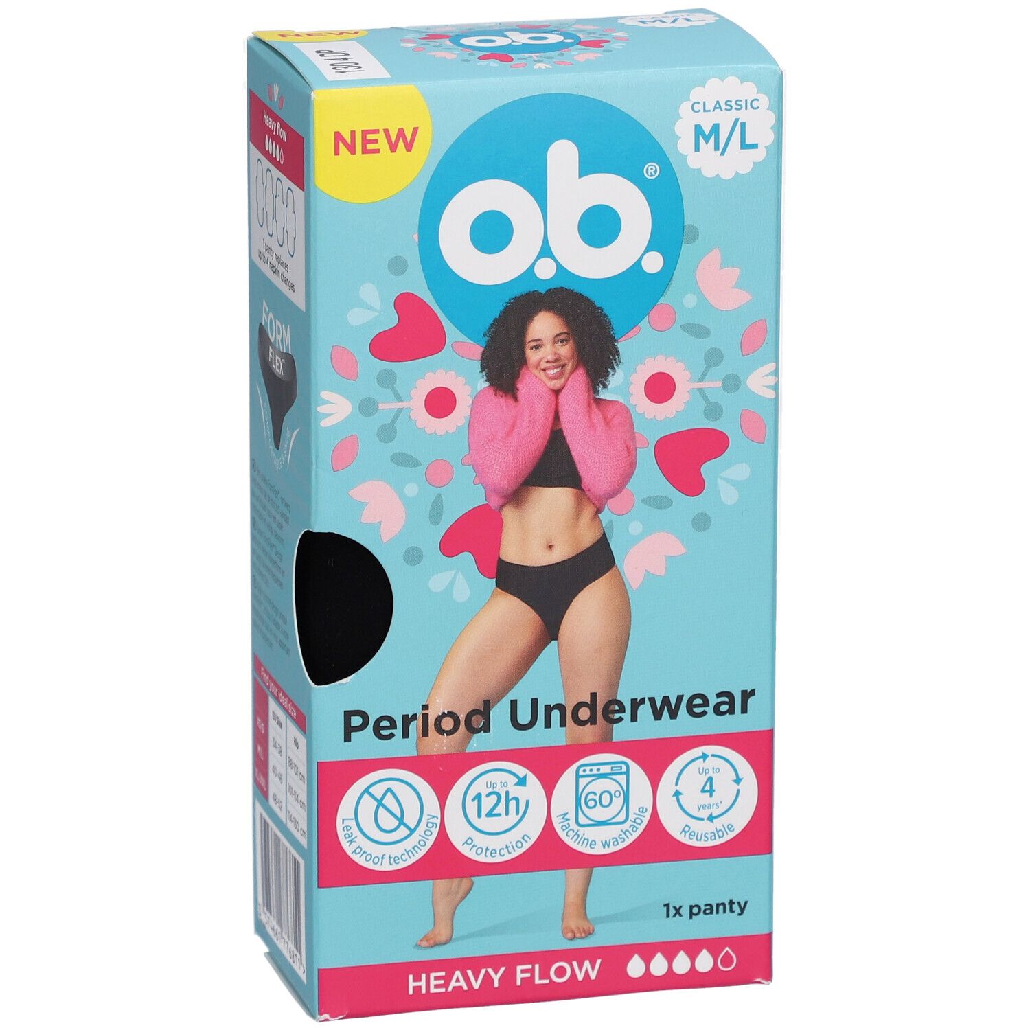 o.b.® Wiederverwendbare Menstruationsunterwäsche M/L
