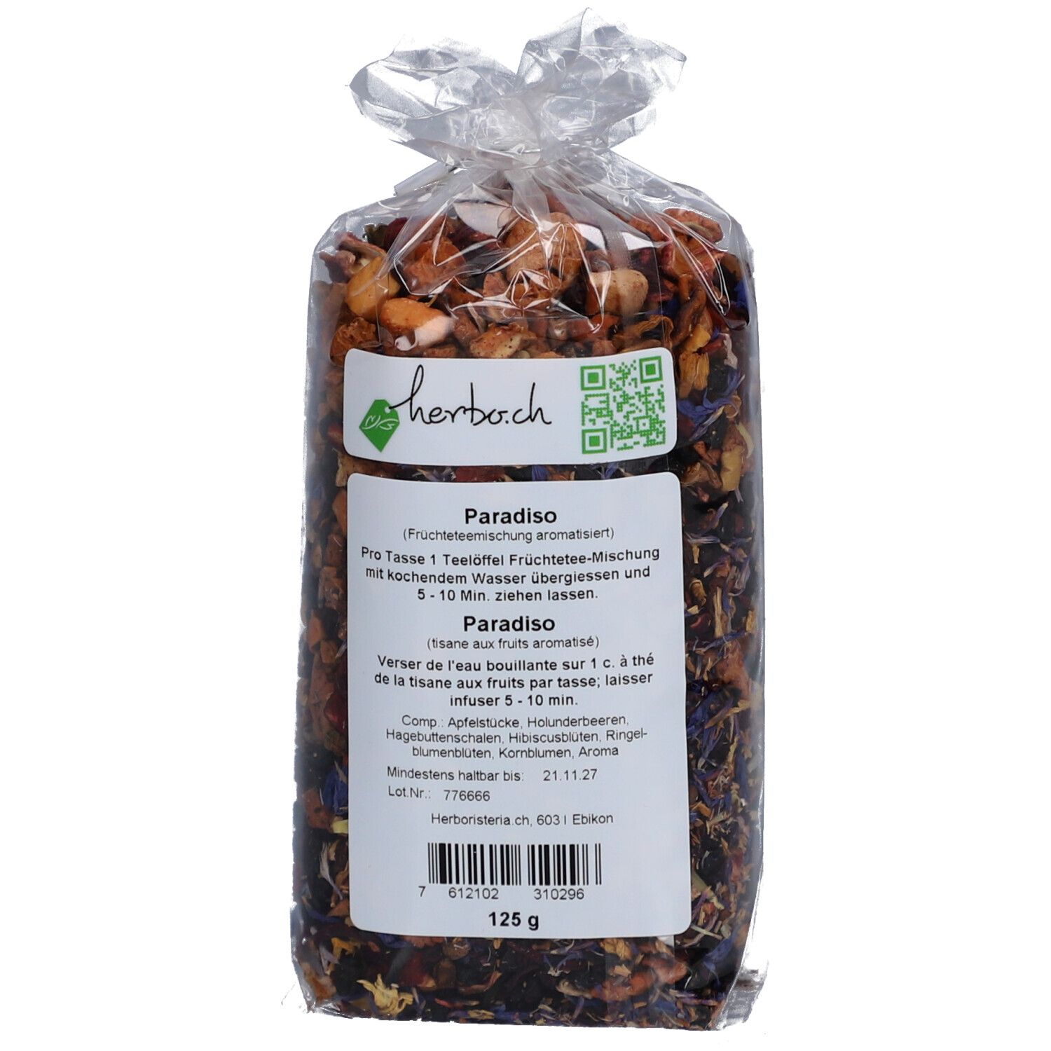 Herboristeria Infusion fruitée - Paradisiaque