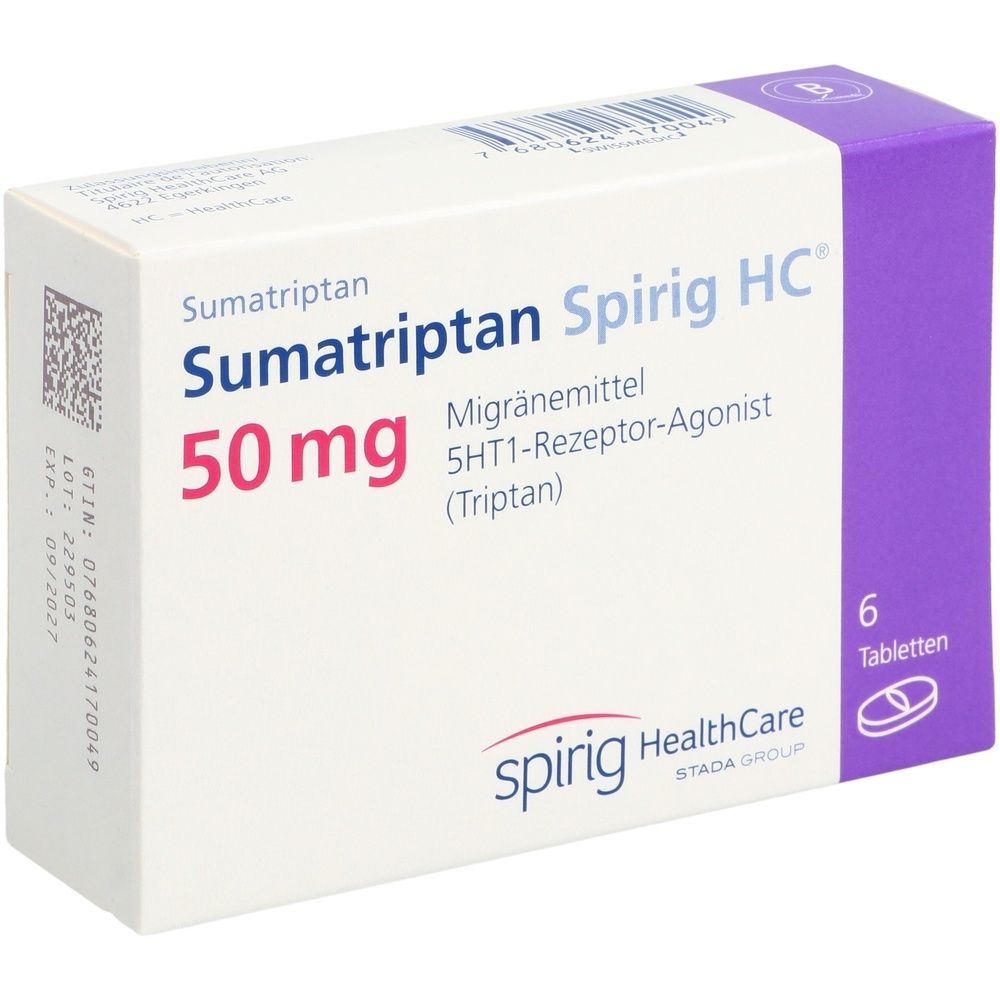 SUMATRIPTAN Spirig HC Tabl 50 mg SDO