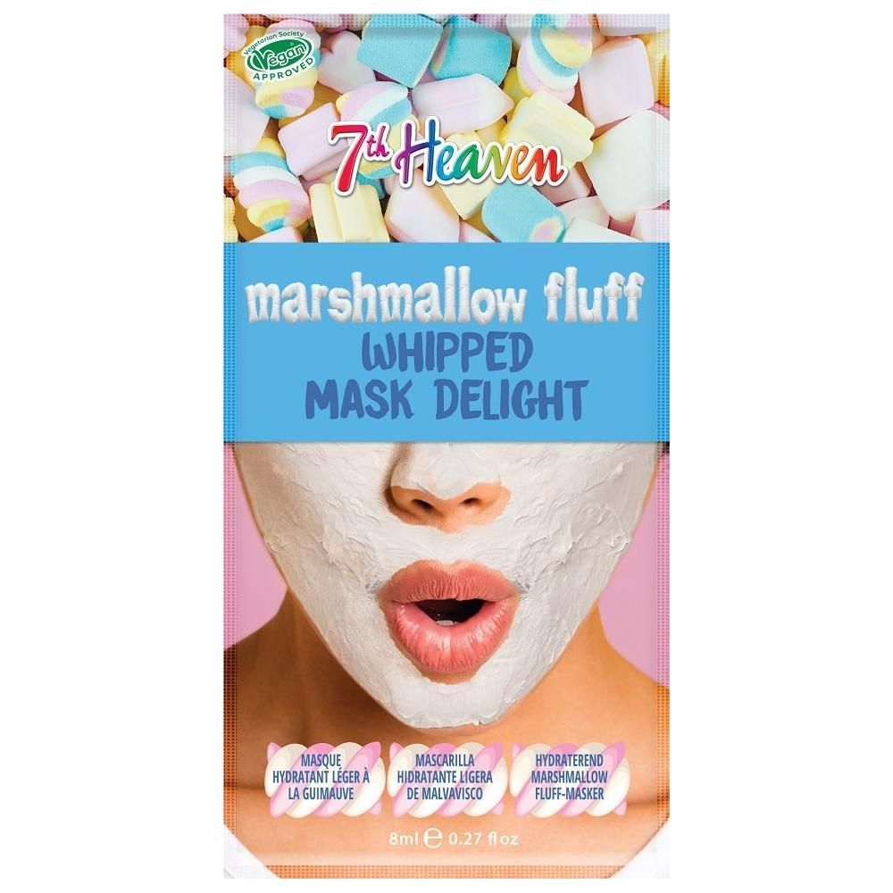 7th Heaven Marshmallow Fluff Whipped Mask Delight Gesichtsmaske mit Marshmallow-Motiv.