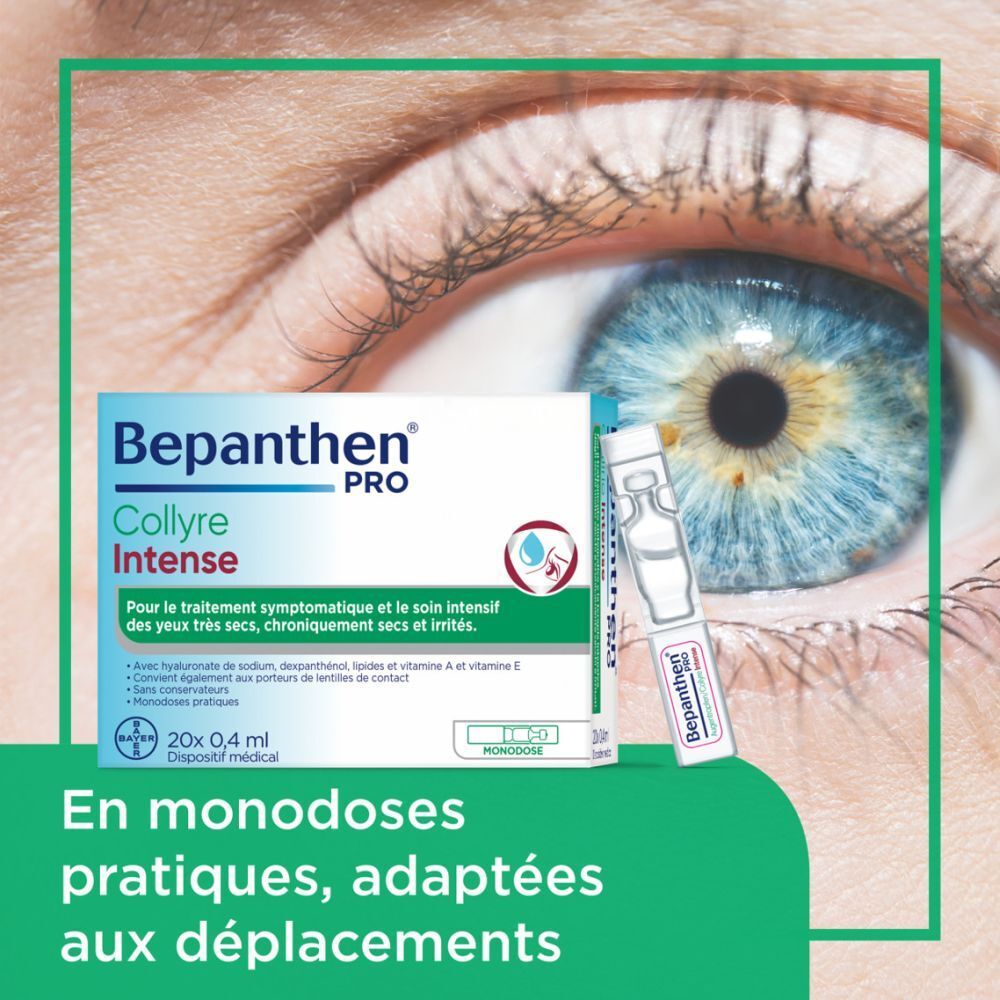 Bepanthen® Pro Augentropfen Intense Flasche zur Pflege trockener Augen
