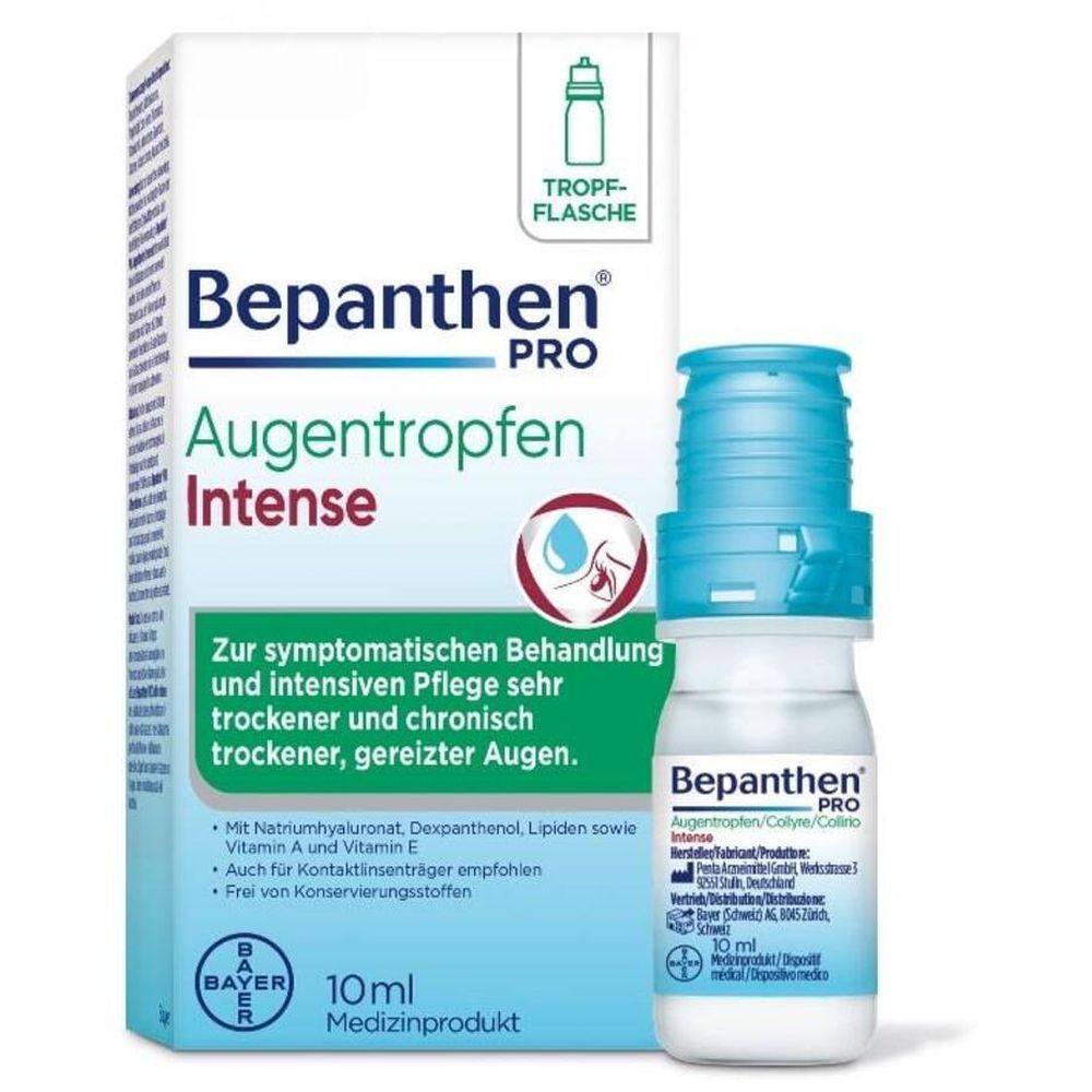 Bepanthen® Pro Augentropfen Intense Monodosen bei sehr trockenen Augen