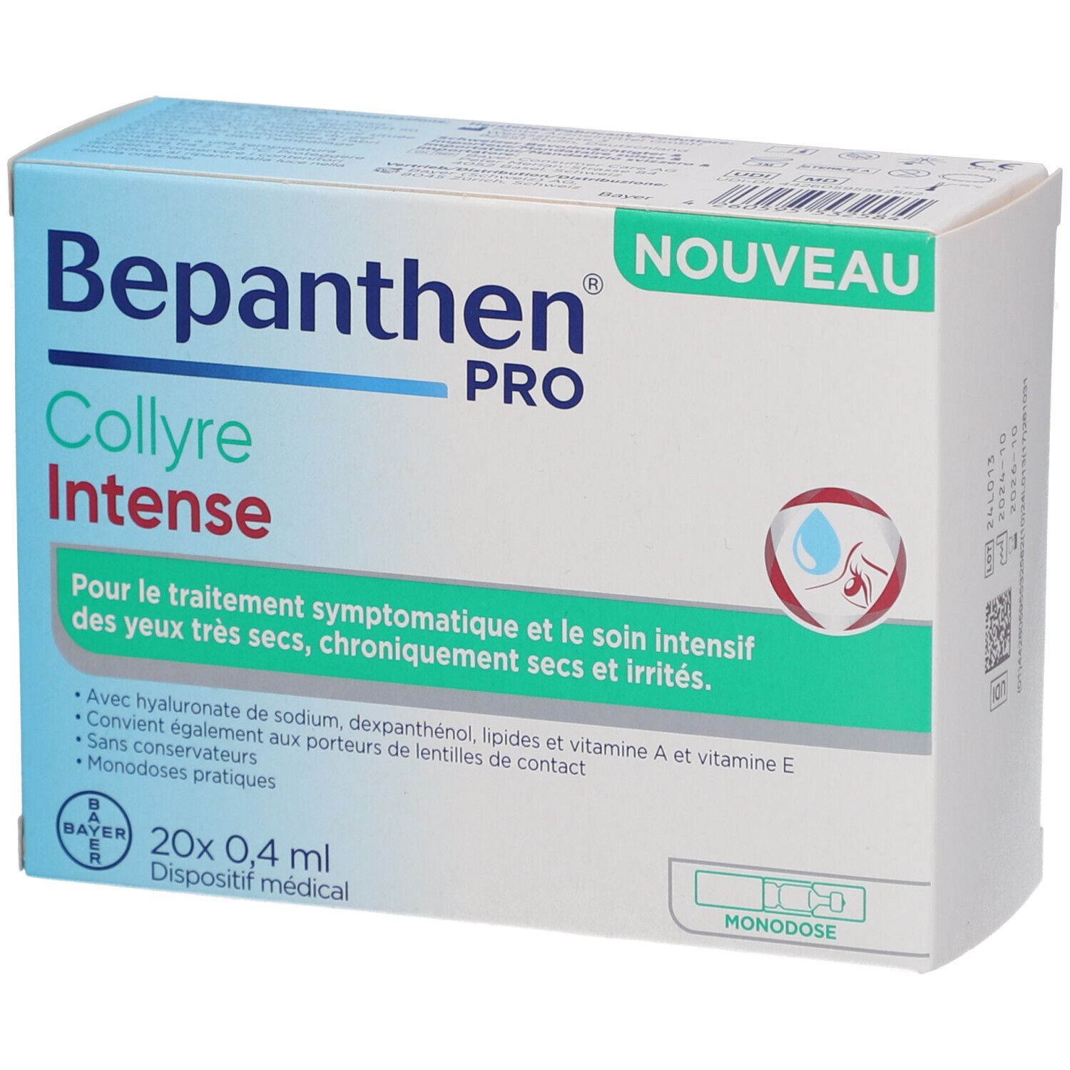 Bepanthen® Pro Augentropfen Intense Monodosen bei sehr trockenen Augen
