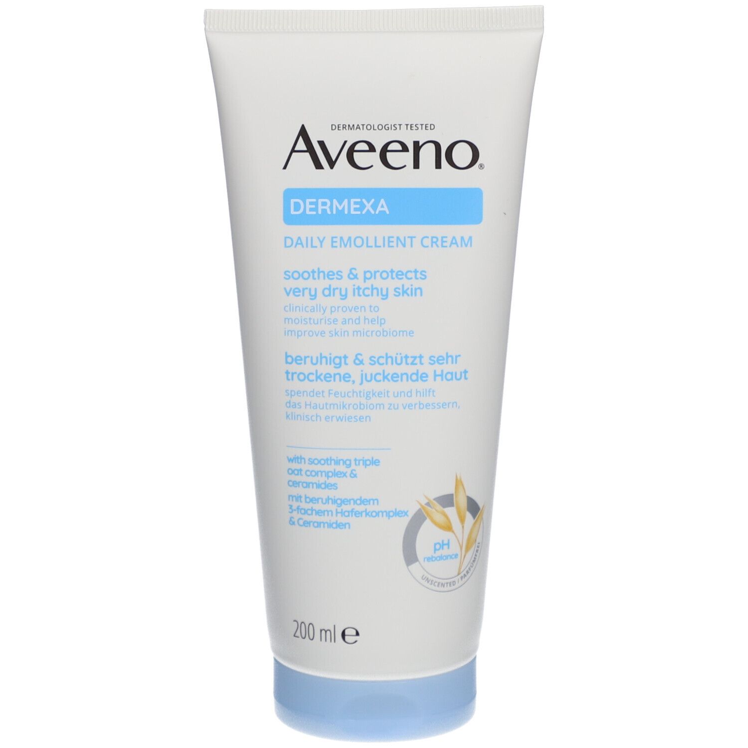 Aveeno® Dermexa Feuchtigkeitsspendende Emollientien Creme für trockene Haut
